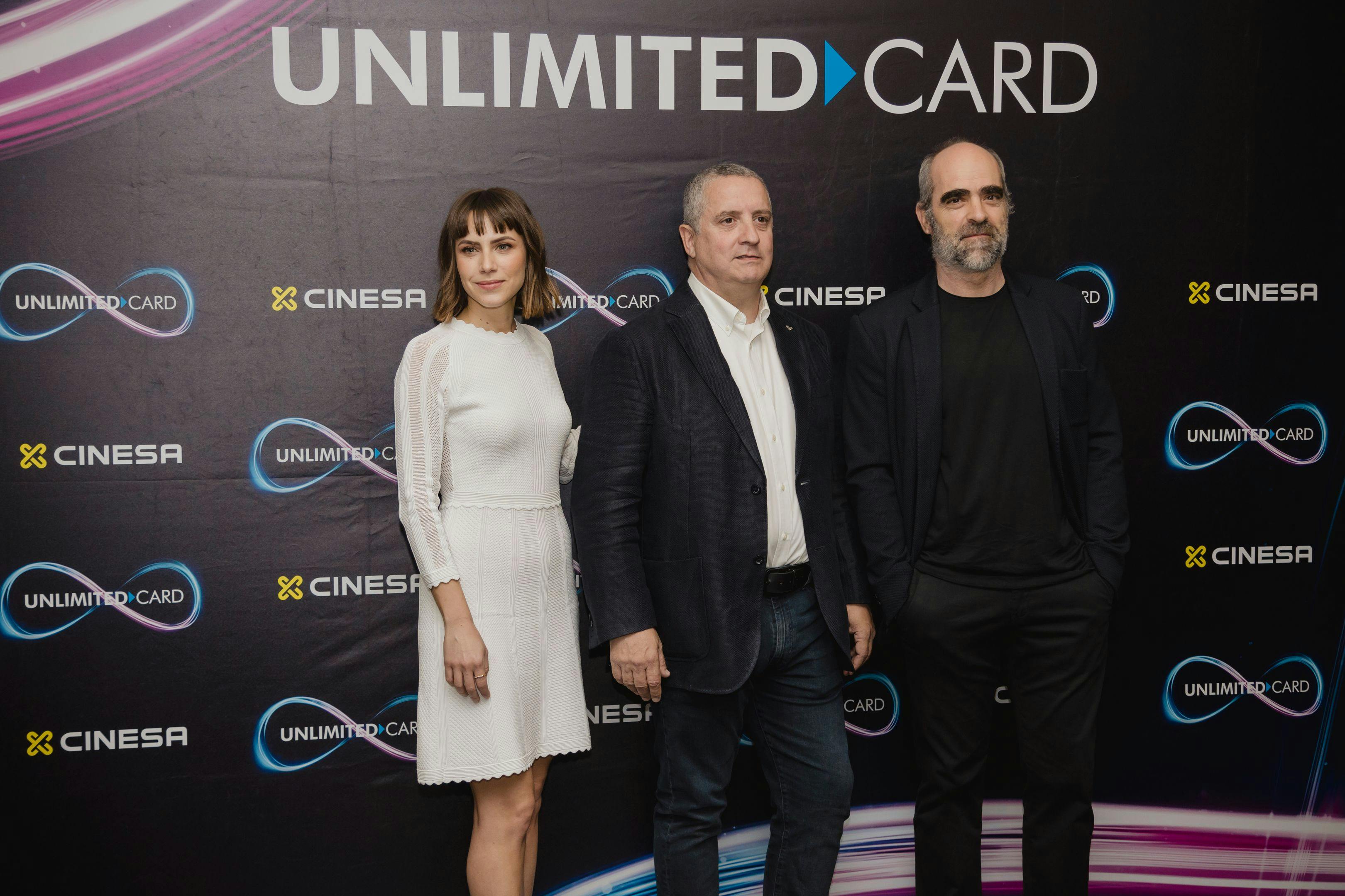 Aura Garrido, Ramón Biarnés y Luis Tosar, presentan Unlimited Card de Cinesa en Madrid