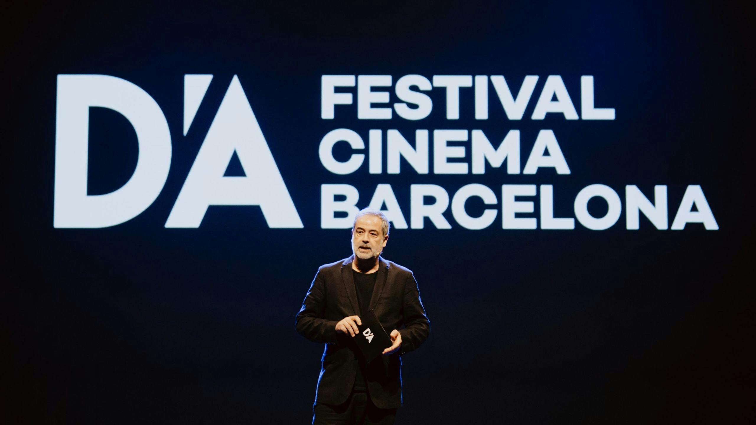 Carlos R. Ríos, director del D'A Festival Cinema Barcelona, en la gala de inauguración de la edición 2024