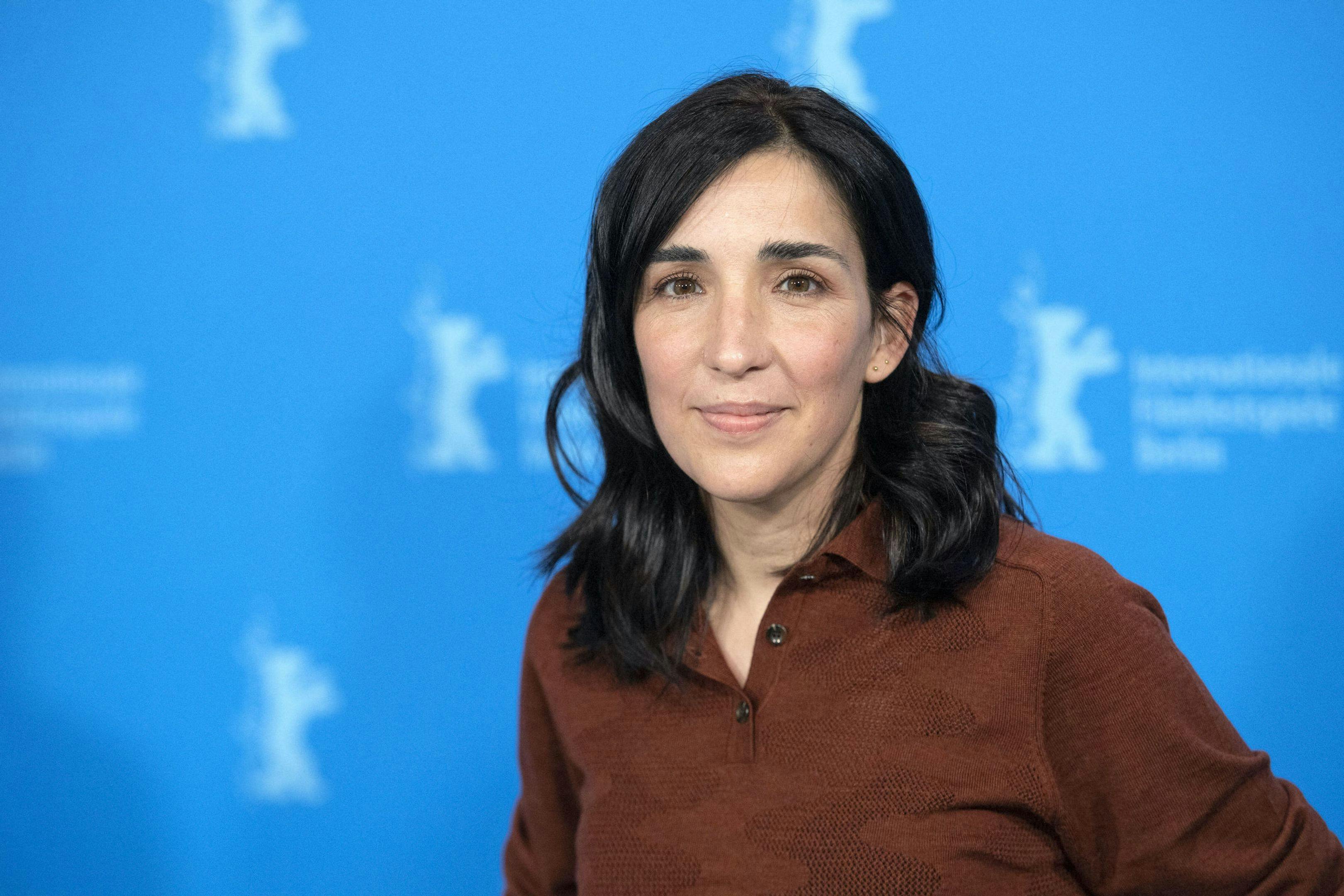 La directora y guionista de 'Cinco lobitos', Alauda Ruiz de Azúa, durante la presentación de la película en Berlín