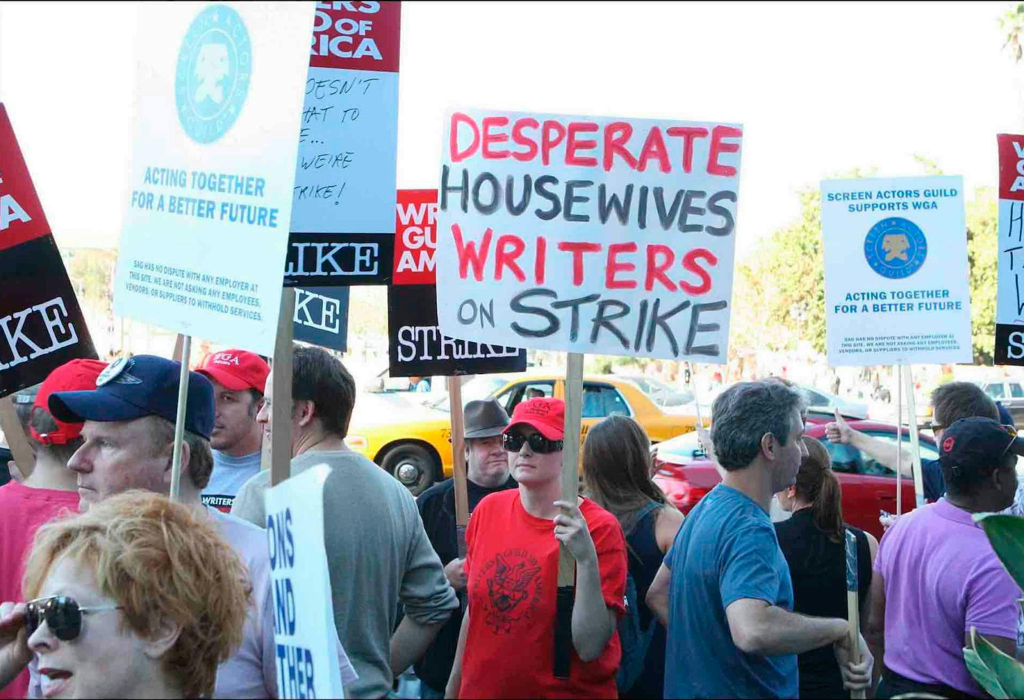 Los guionistas de Hollywood ya fueron la huelga en 2007