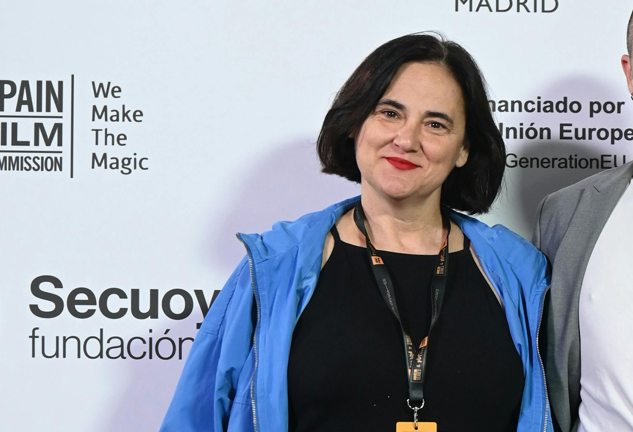 La productora Marta Baldó durante la presentación de la serie 'Esto no es Suecia' en Iberseries & Platino Industria 2023