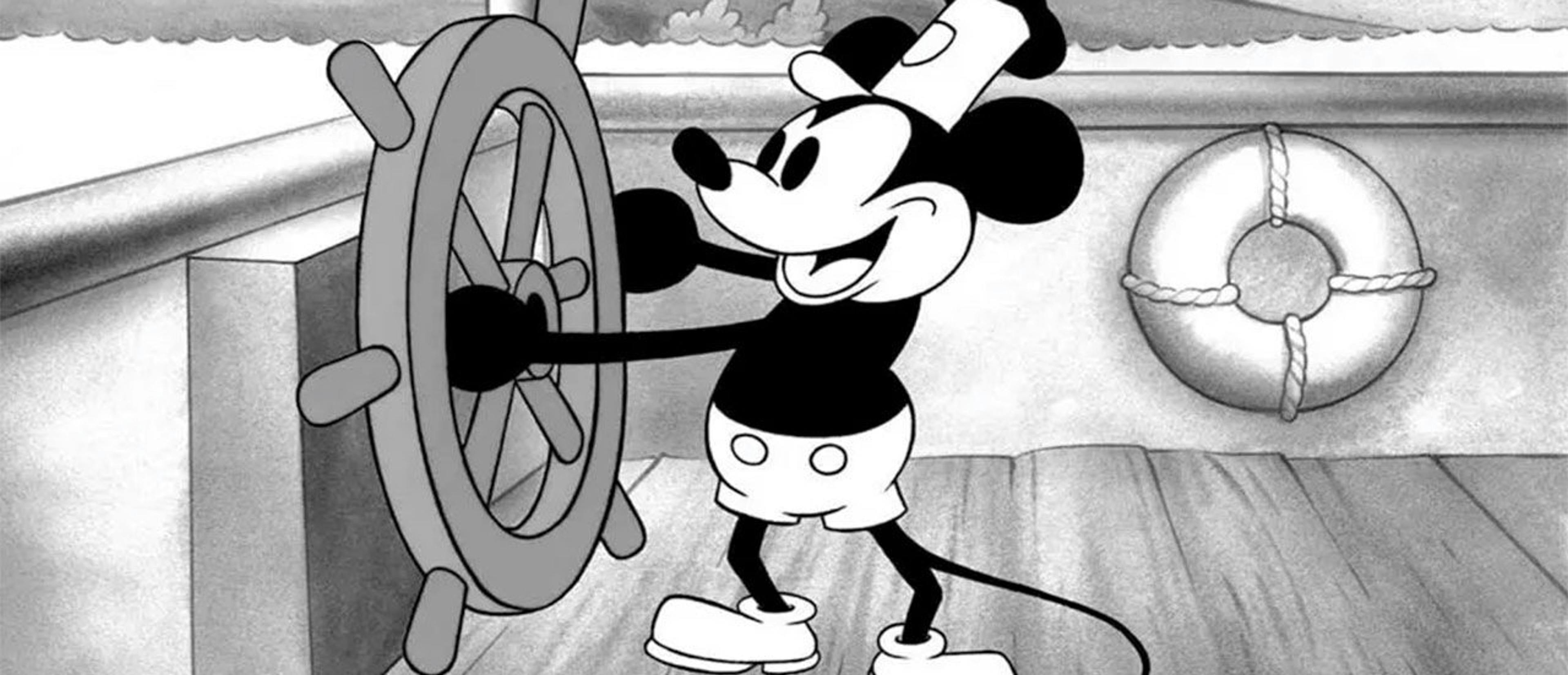  'Steamboat Willie', la versión de 1928 de Mickey Mouse que ha pasado a dominio público en 2024