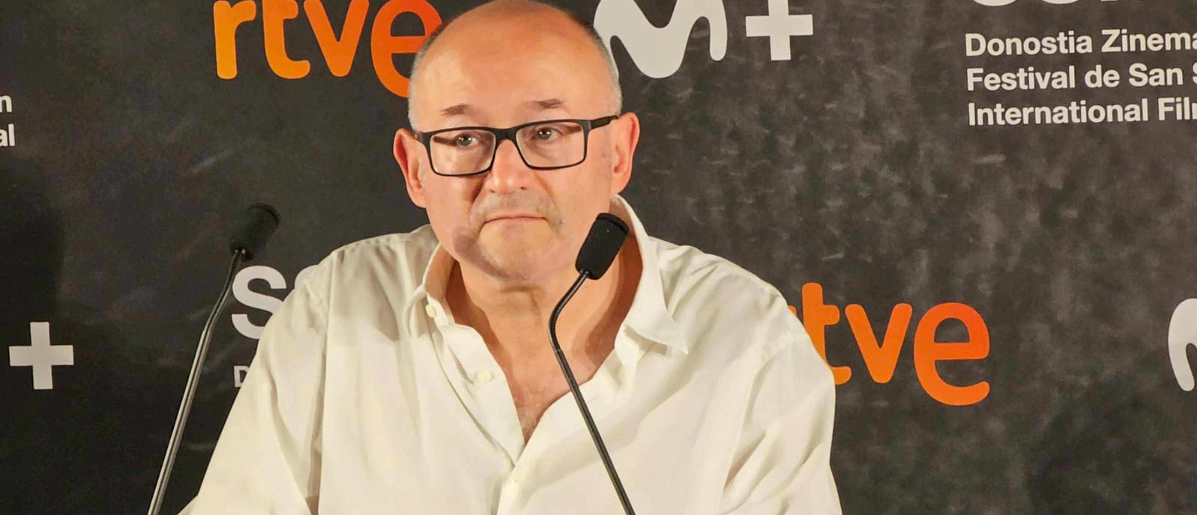 José Luis Rebordinos, director del Festival de San Sebastián, durante el anuncio de las películas españolas en la edición 71