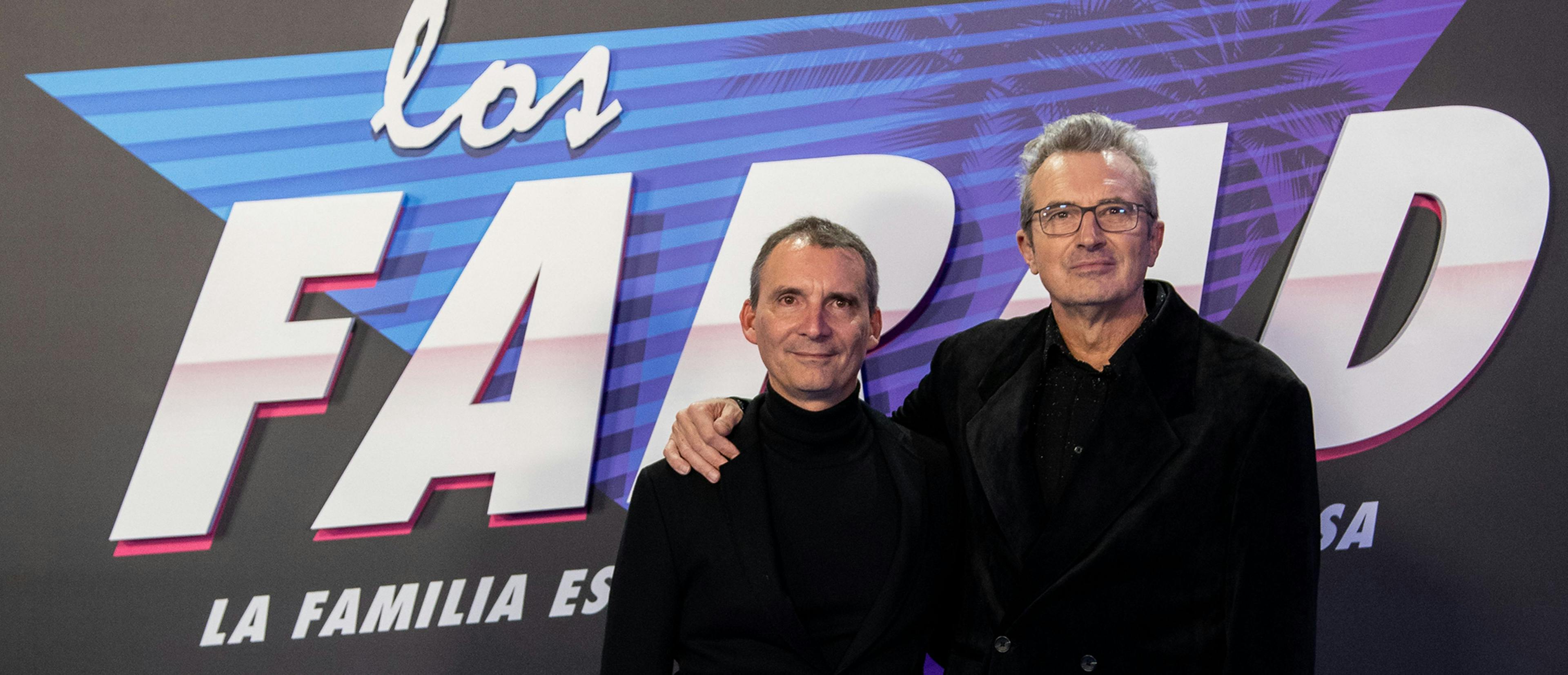 Alejandro Hernández y Mariano Barroso, creadores de la serie 'Los Farad', en la presentación en Madrid