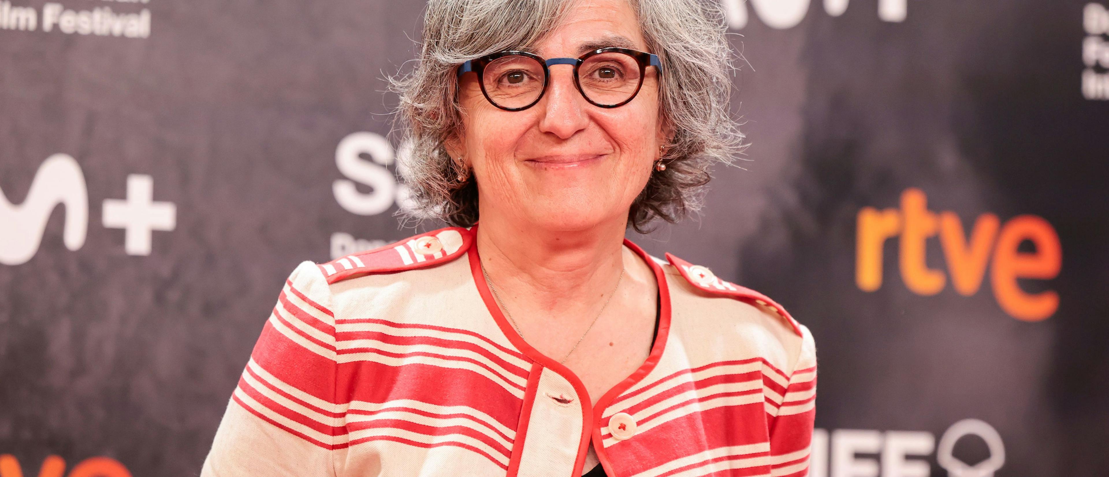 La directora Isabel Herguera, durante su entrevista con Kinótico en San Sebastián