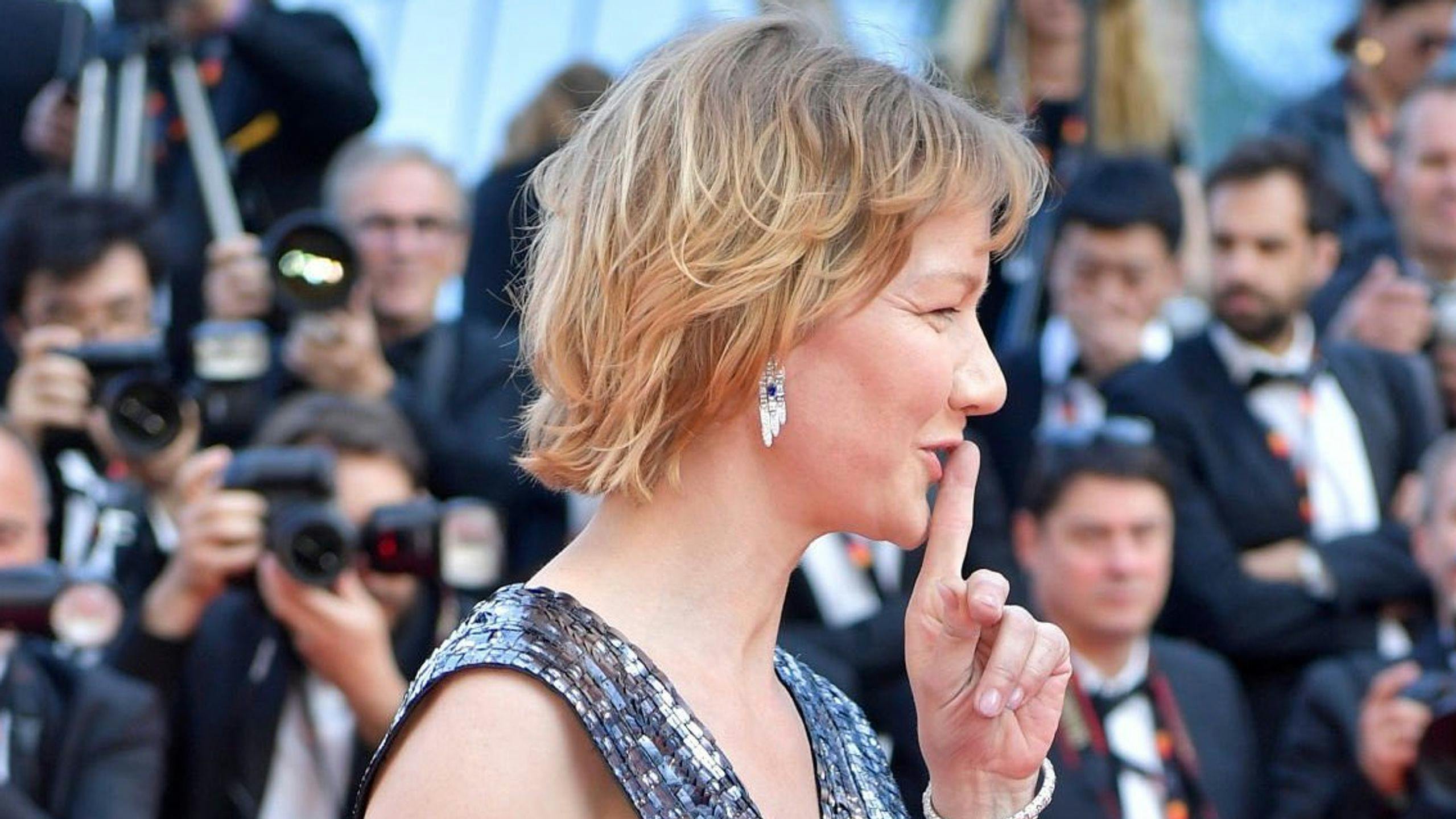La actriz Sandra Hüller, en la alfombra roja de 'Anatomía de una caída' en el Festival de Cannes