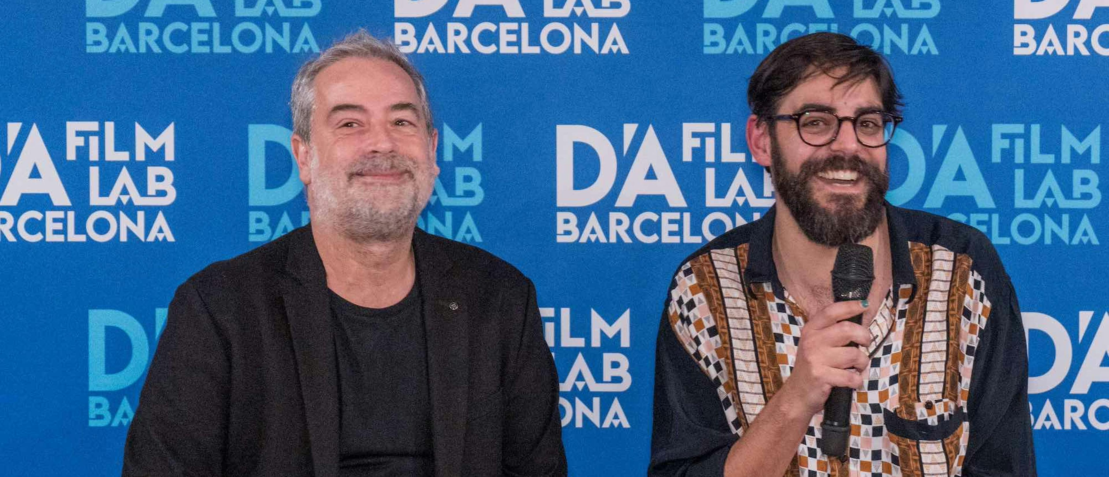 Carlos R. Ríos y Pedro Andrade, director y gestor, respectivamente, en la 5ª edición del D'A Film Lab Barcelona
