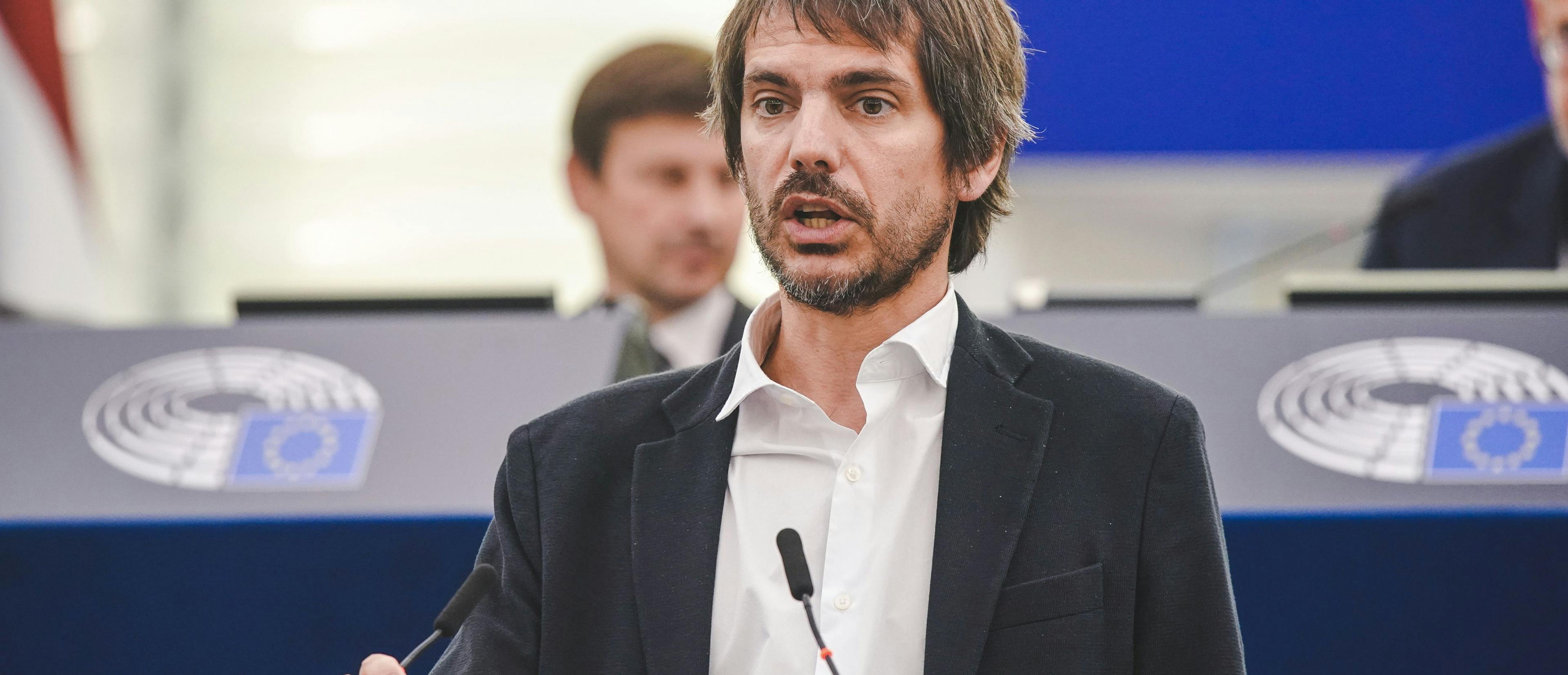 Ernest Urtasun en una intervención durante una sesión del pleno del Parlamento Europeo en 2022 