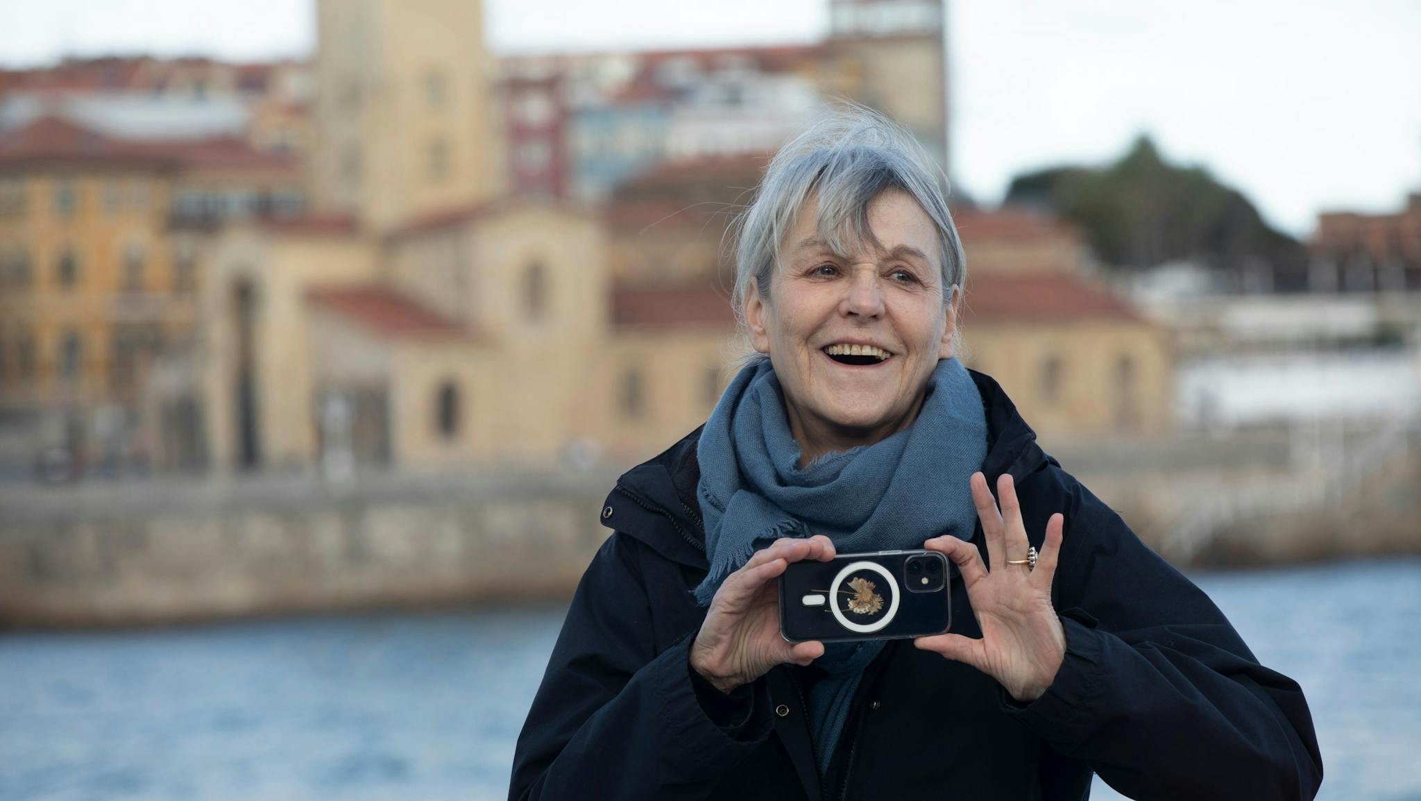 Agnès Godard en el photocall del FICX