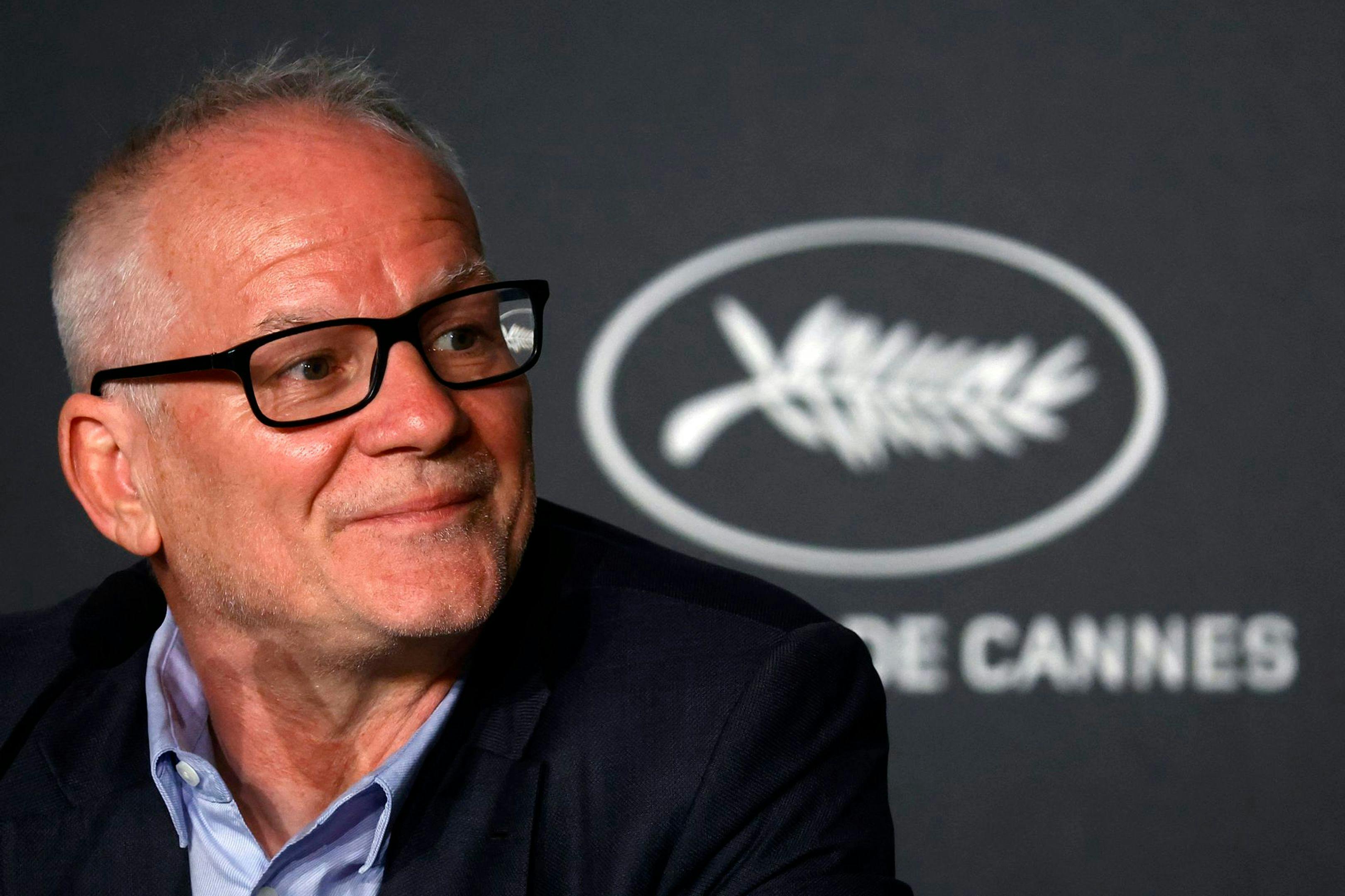 El director artístico del Festival de Cannes, Thierry Frémaux, durante la rueda de prensa inaugural de 2023