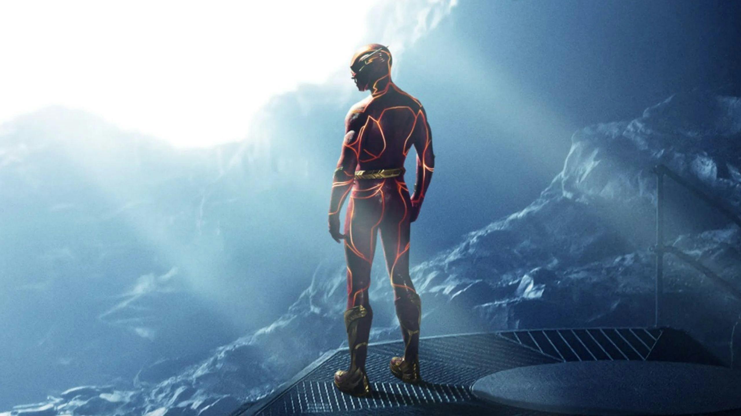 Fragmento del póster de la película 'The Flash', con Ezra Miller.