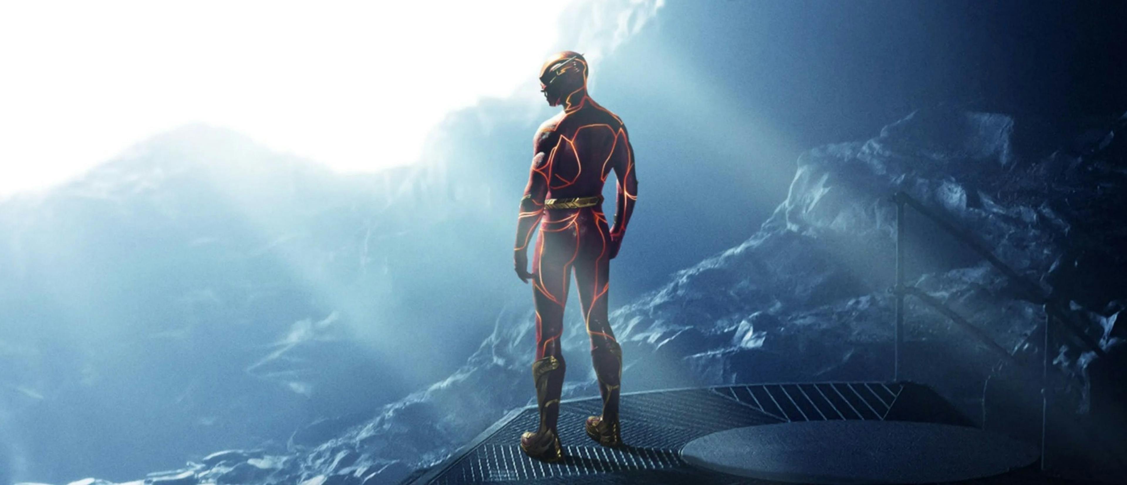 Fragmento del póster de la película 'The Flash', con Ezra Miller
