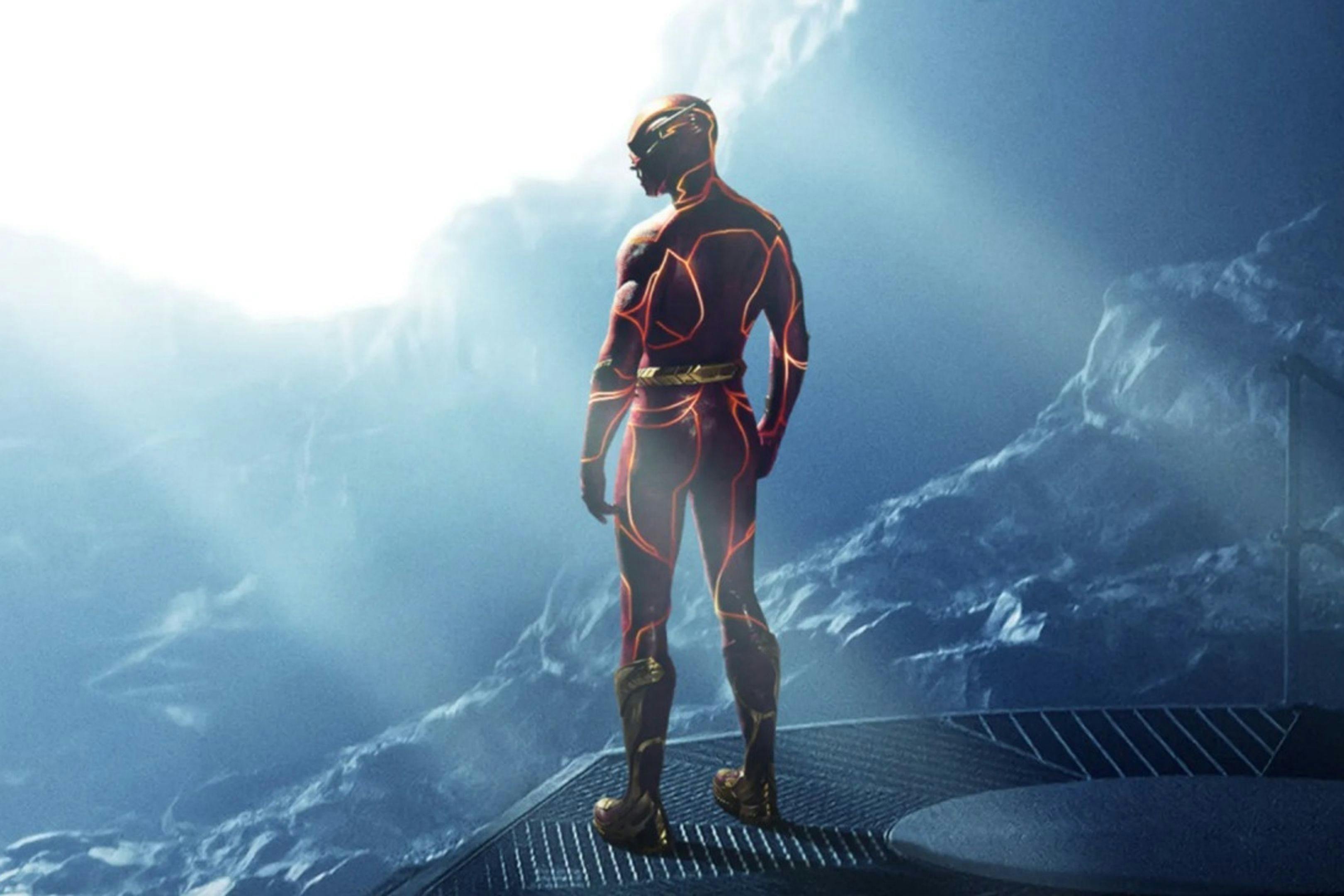 Fragmento del póster de la película 'The Flash', con Ezra Miller.