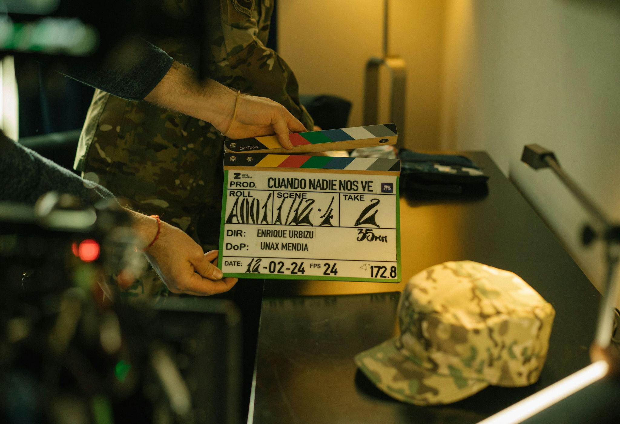 Fotografía del rodaje de 'Cuando nadie nos ve', la serie de Enrique Urbizu para HBO Max