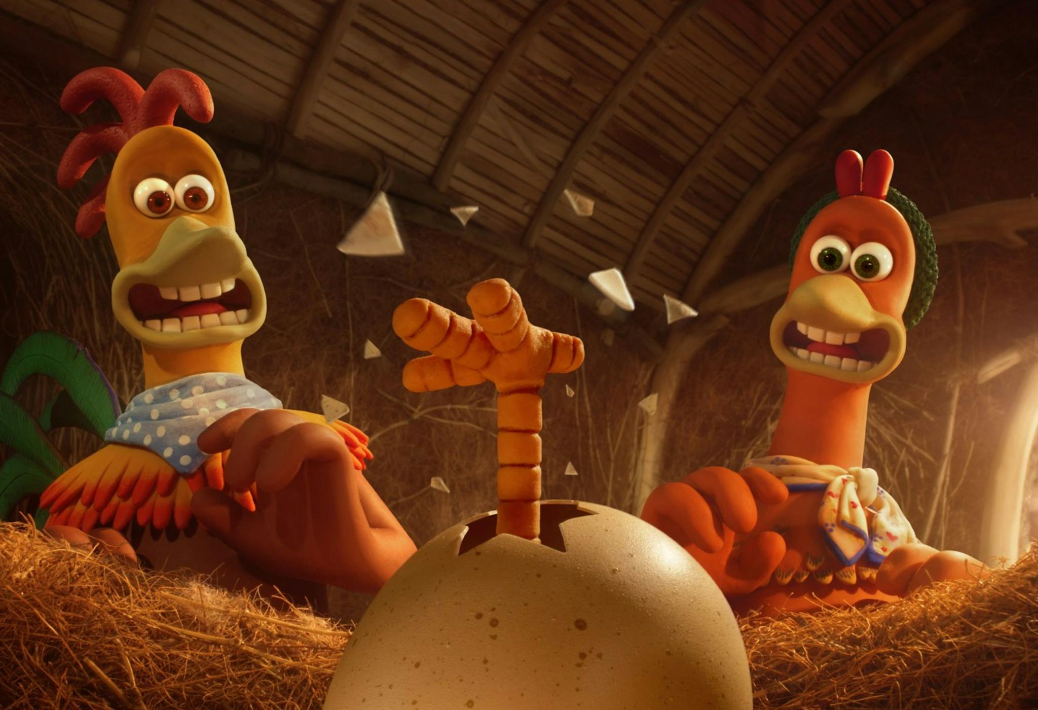 Fotograma de 'Chicken run: amanecer de los nuggets', la secuela de 'Evasión en la granja' en Netflix.
