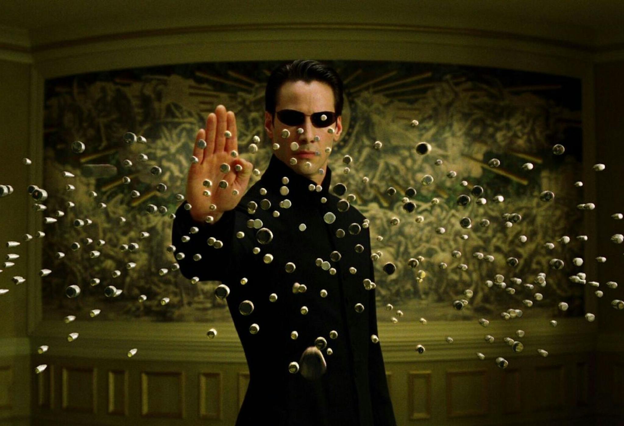 Fotograma de 'Matrix' con Keanu Reeves en el papel de Neo 