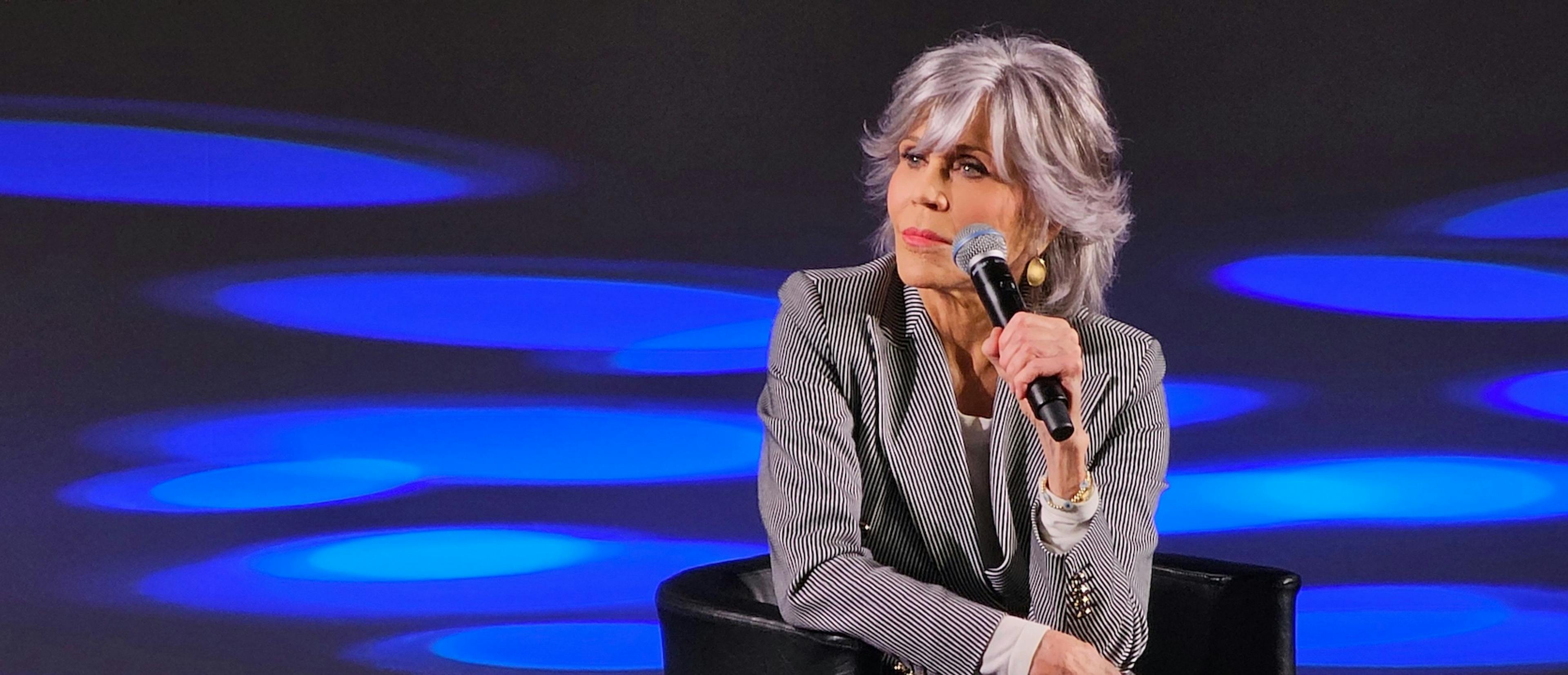 La actriz y activista Jane Fonda, durante su masterclass en el Festival de Cannes 2023