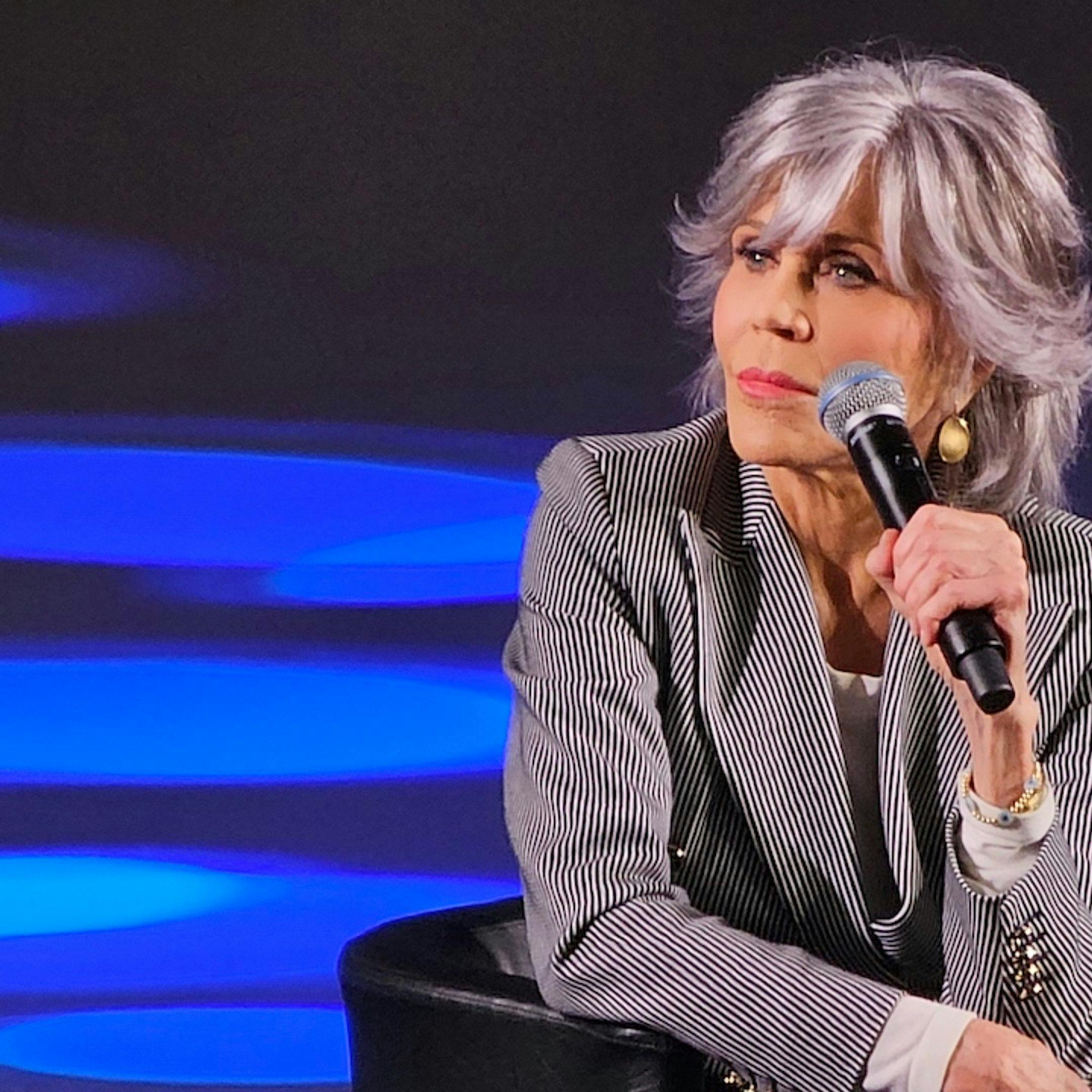 La actriz y activista Jane Fonda, durante su masterclass en el Festival de Cannes 2023