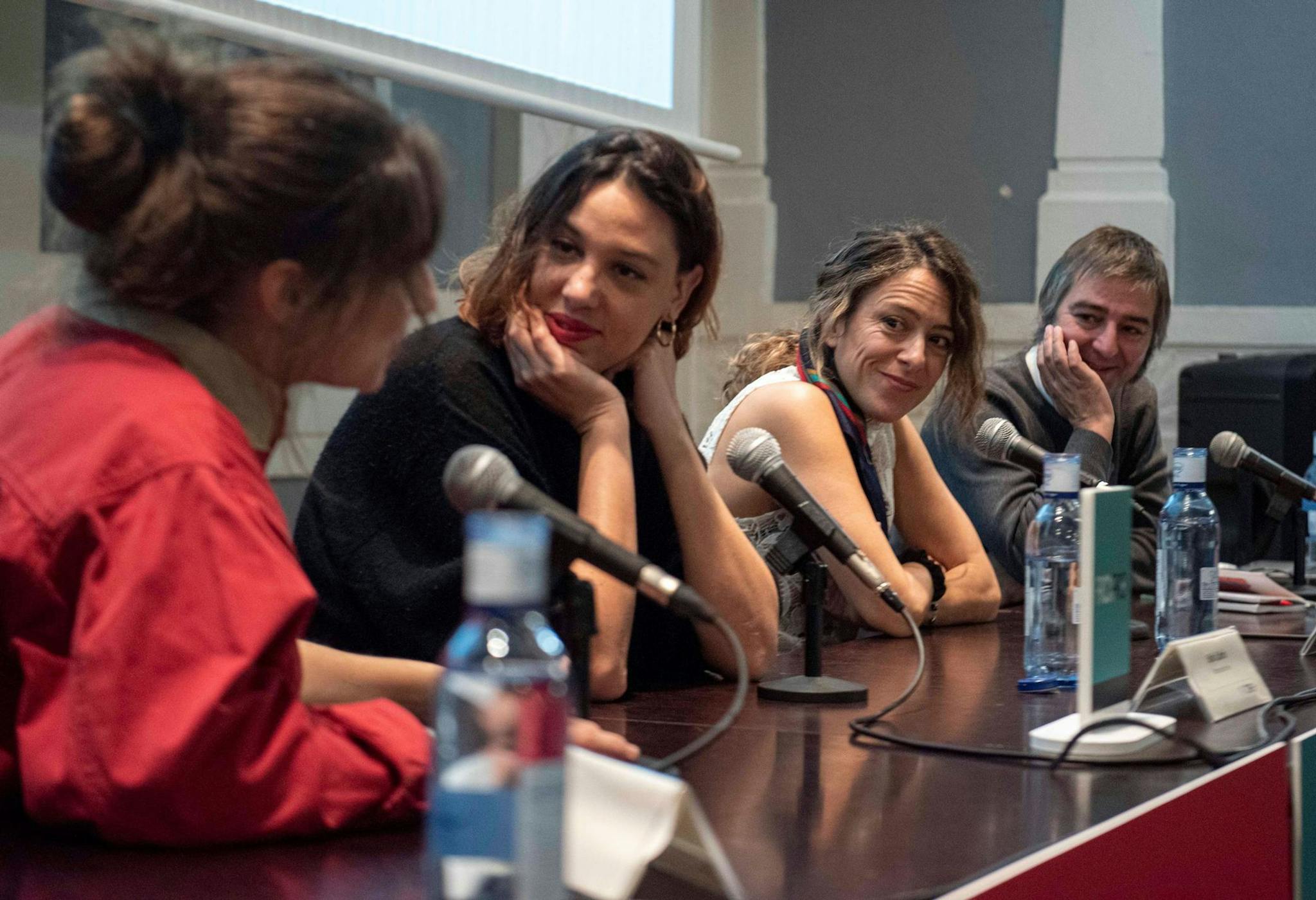 Andrea Jaurrieta, Sofía Quirós y Anxos Fazáns hablan con Jorge Rivero sobre el estado del corto en España