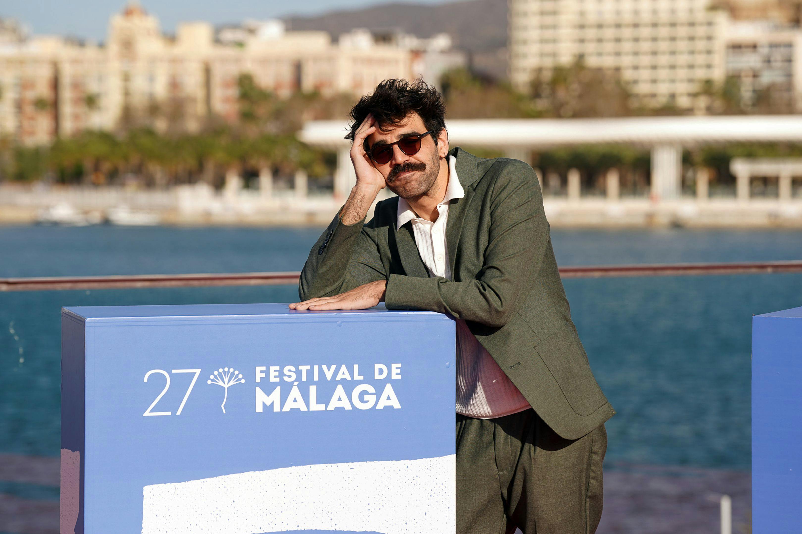 El acto David Verdaguer, en el photocall de la película 'La casa' durante el 27 Festival de Málaga