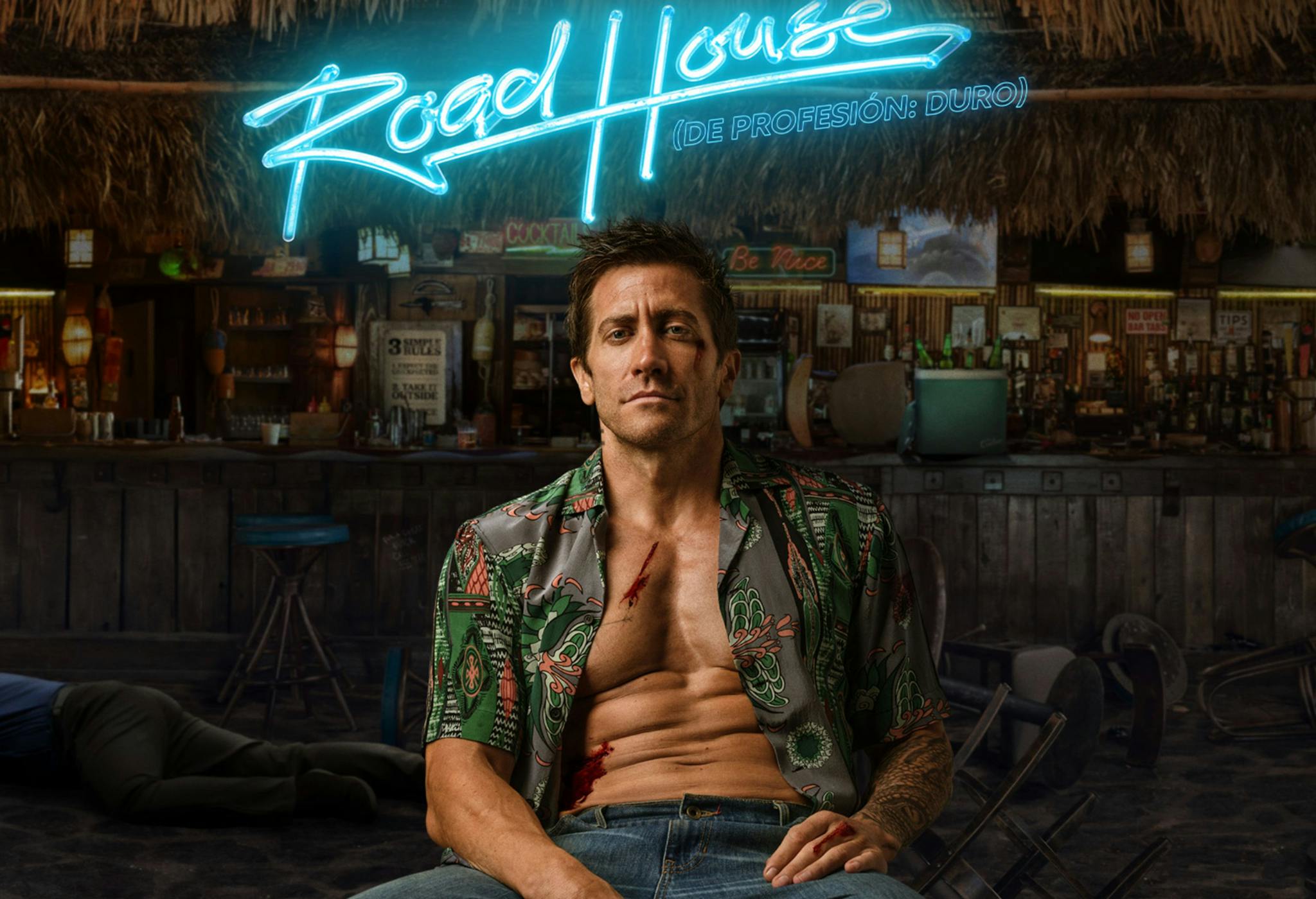Detalle del cartel promocional de ‘De profesión: duro', protagonizada por Jake Gyllenhaal