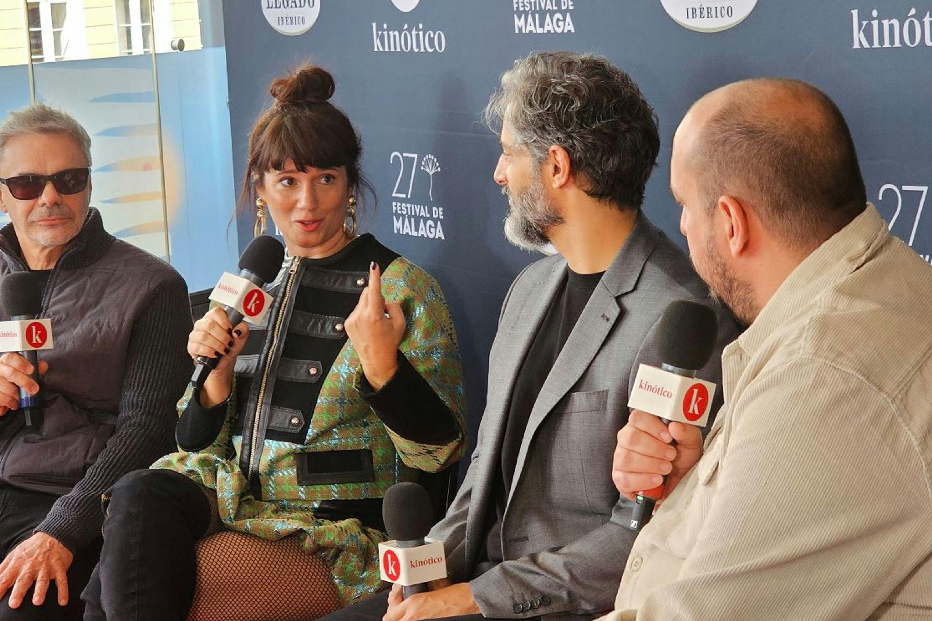 El director Sebastián Borenzstein y los actores Joaquín Furriel y Griselda Siciliani  han presentado el thriller 'Descansar en paz' en el Festival de Málaga