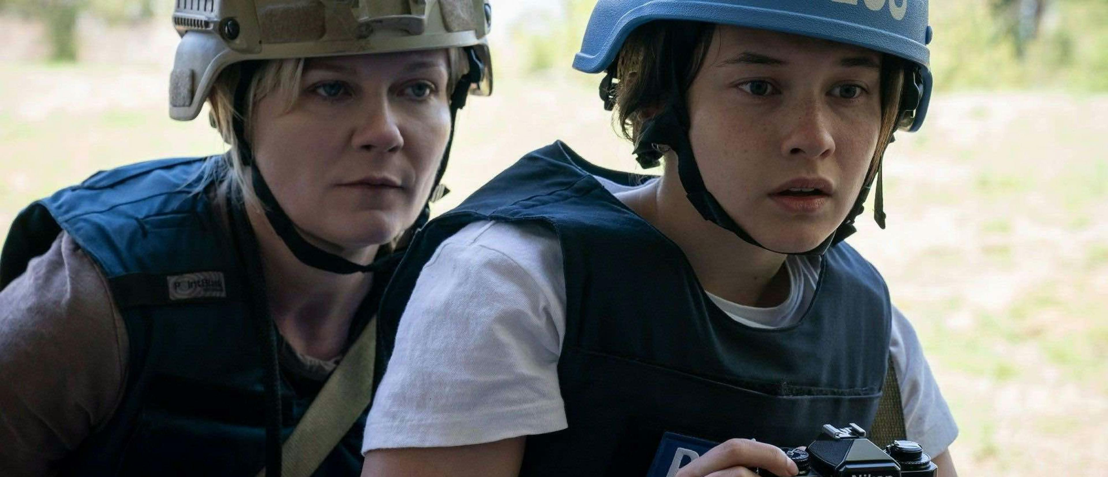 Fotograma de 'Civil War', película de Alex Garland protagonizada por Kirsten Dunst y Cailee Spaeny