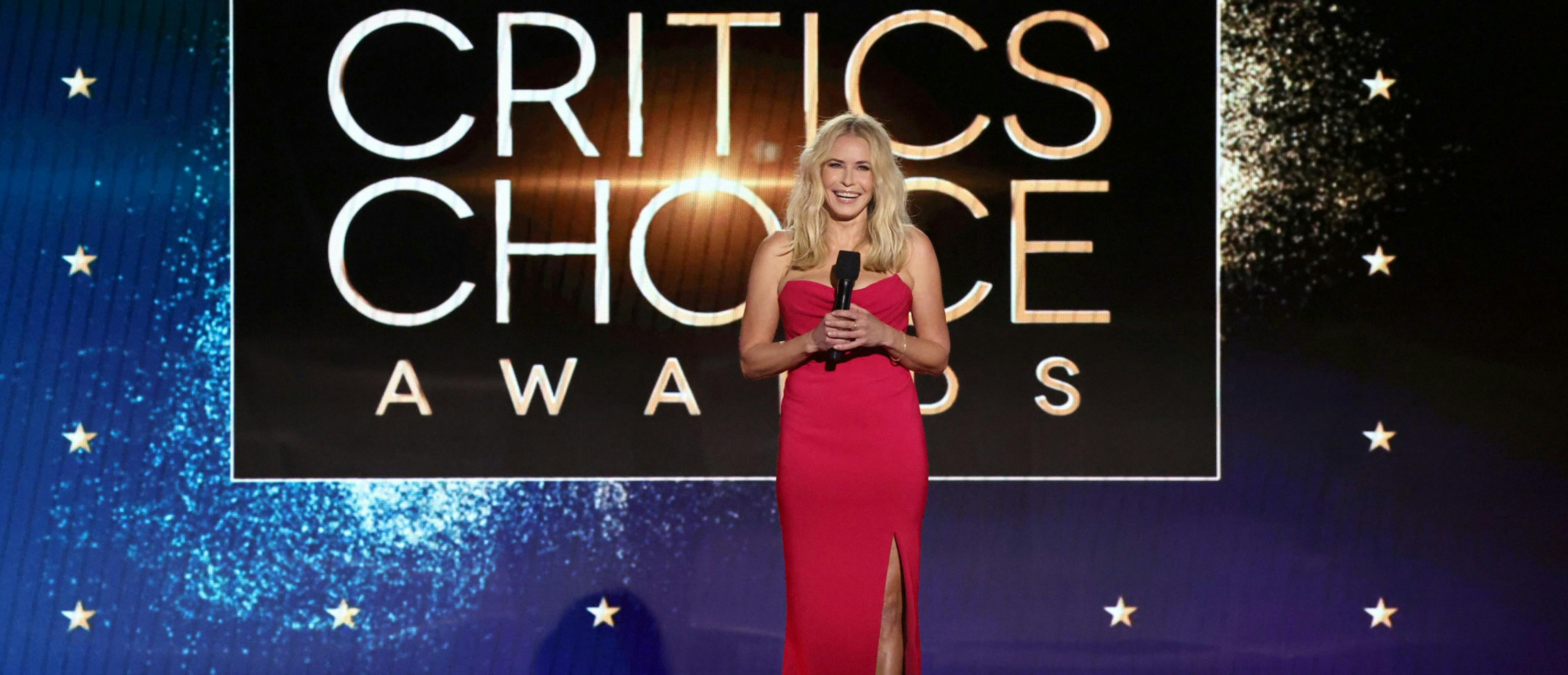 La cómica y presentadora Chelsea Handler, durante la gala de los Critics Choice Awards 2023