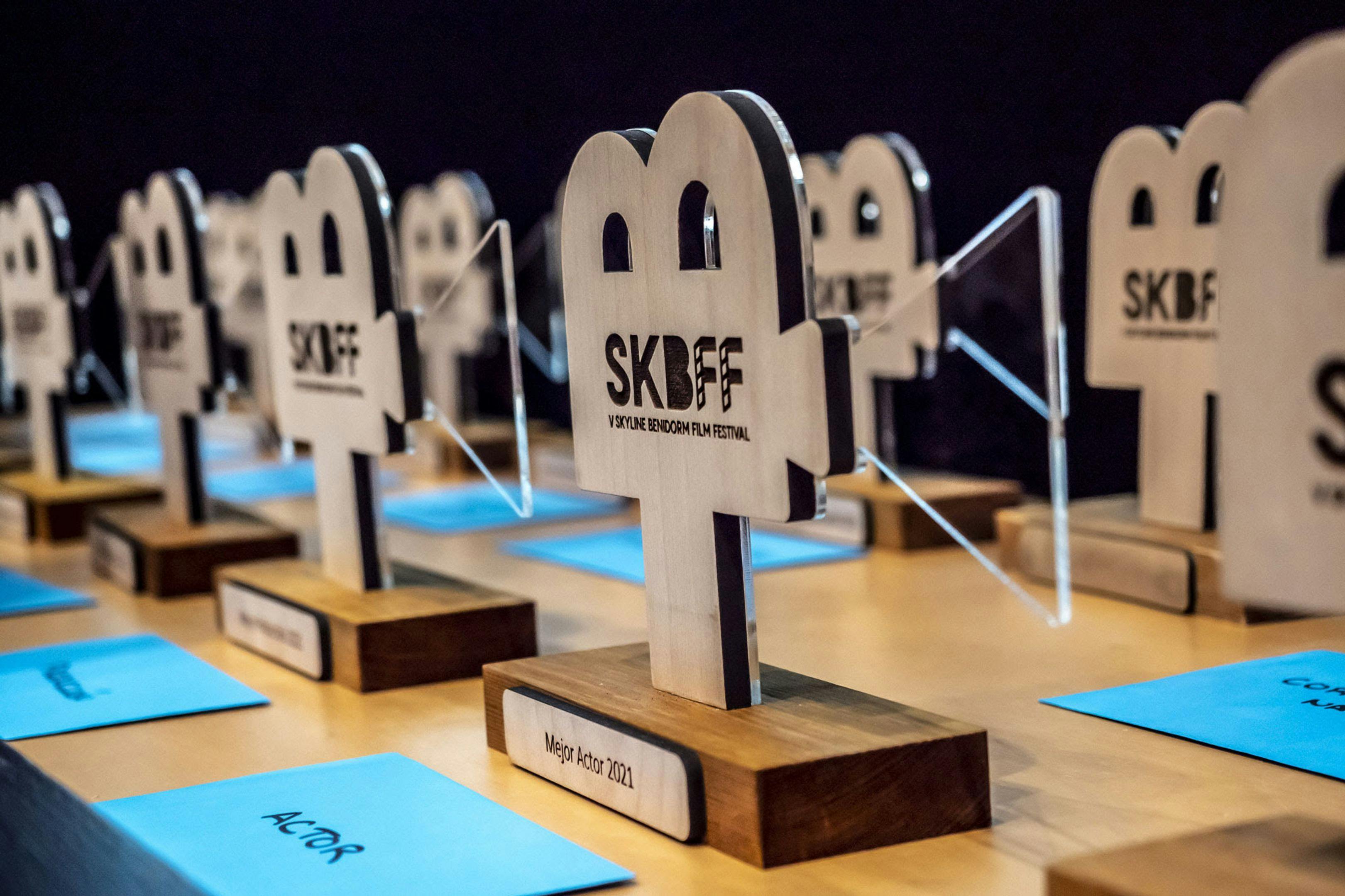 Trofeos del Skyline Benidorm Film Festival en la edición del año 2021
