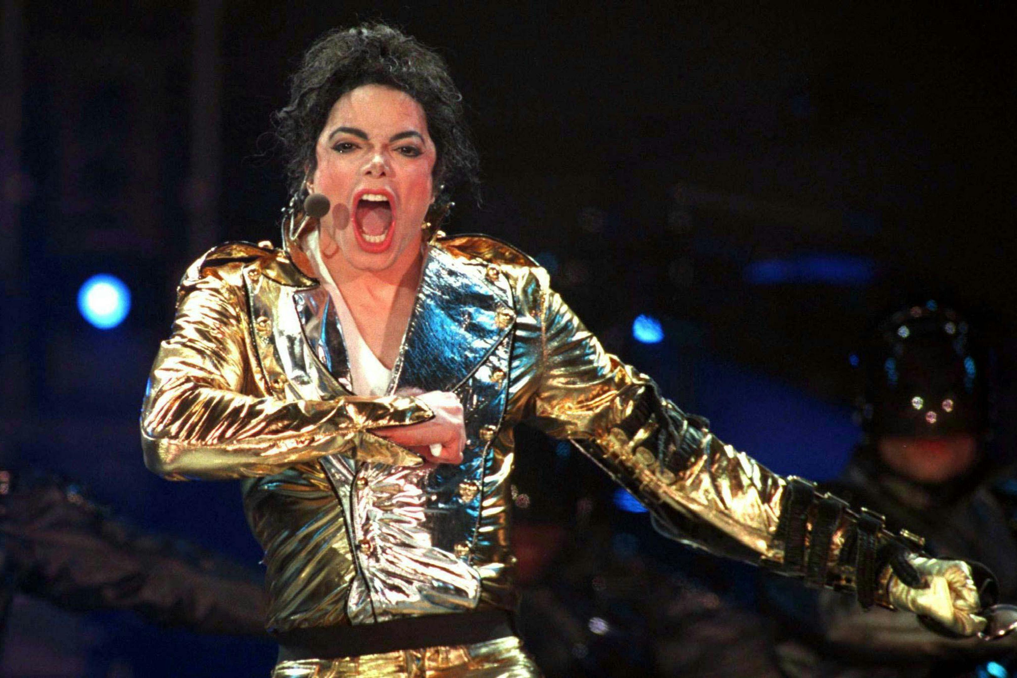 Michael Jackson, en un concierto en Moscú en 1996