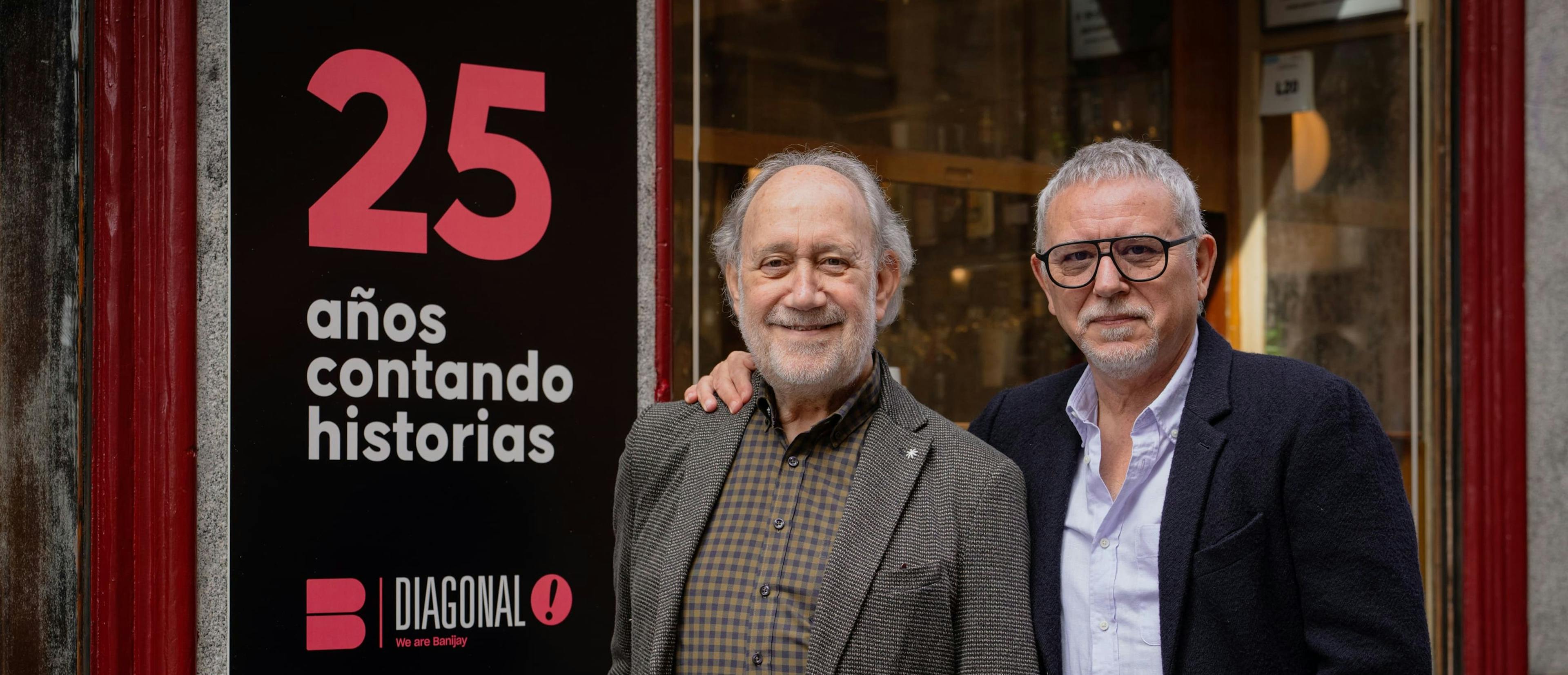 Jaume Banacolocha, CEO de Diagonal, y Jordi Frades, director general de la productora