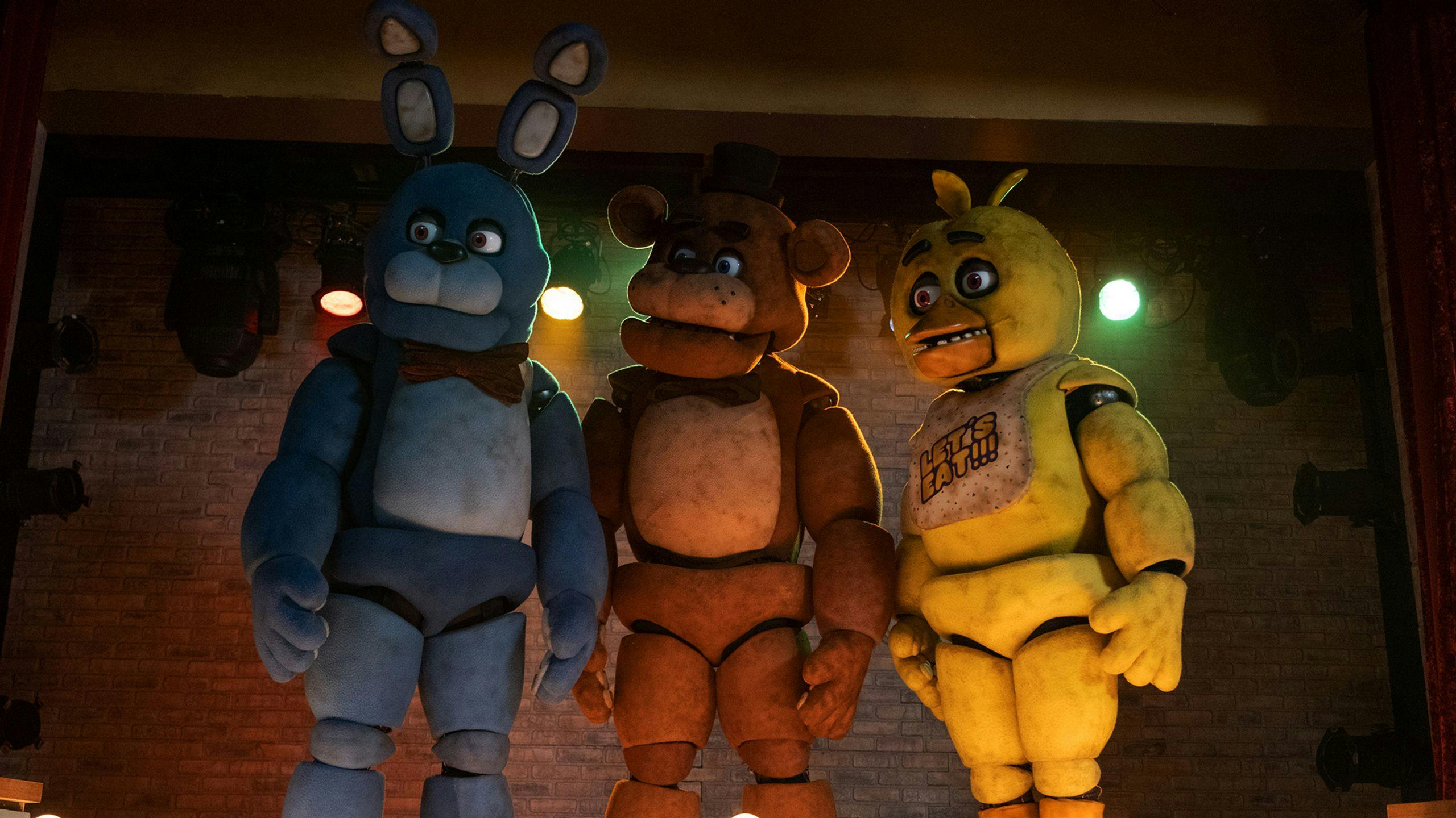 Imagen de la película de terror 'Five Nights at Freddy's', donde los animatrónicos tienen malas intenciones