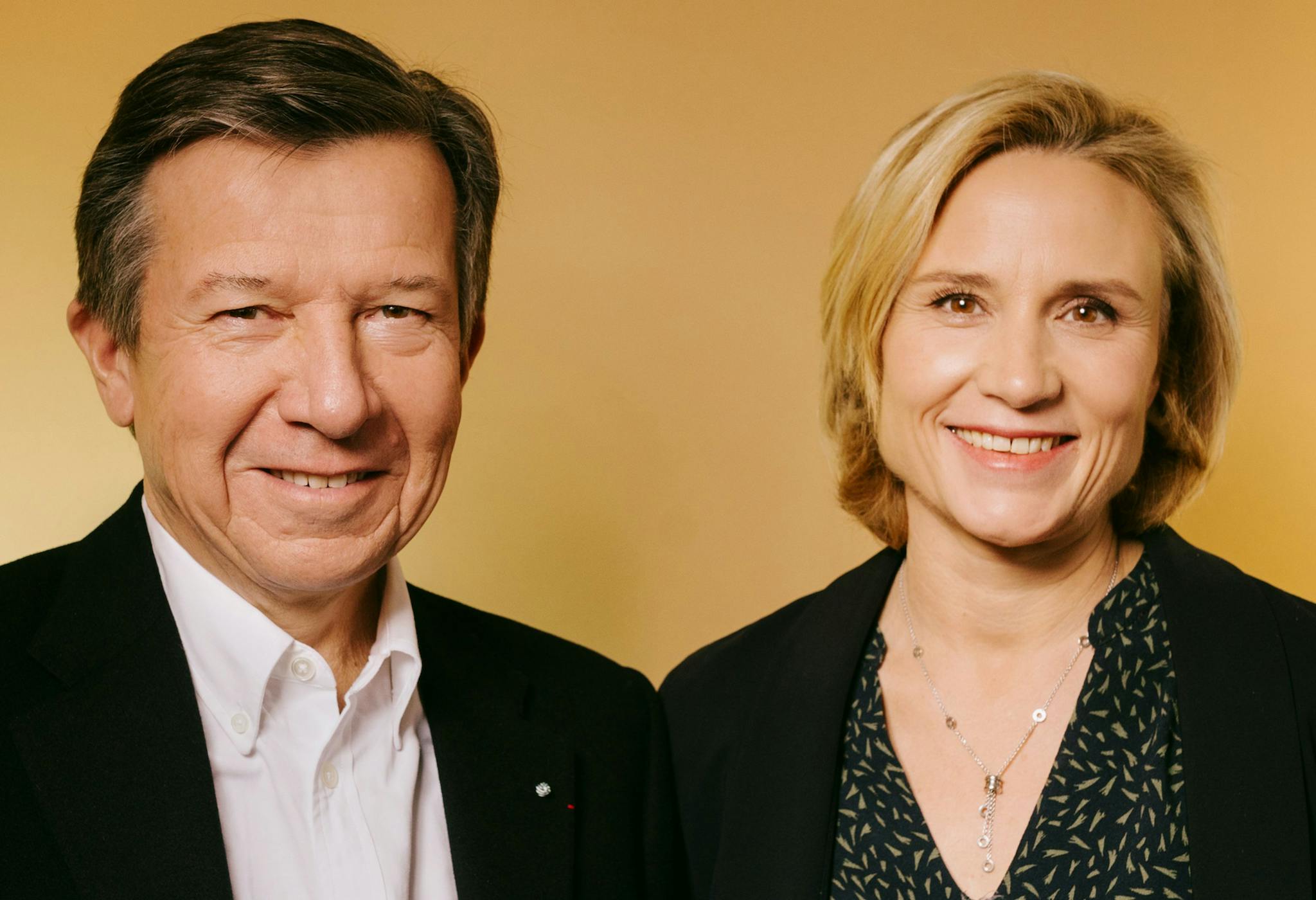 Gilles Pélisson y Daniela Elstner, presidente y directora general de Unifrance