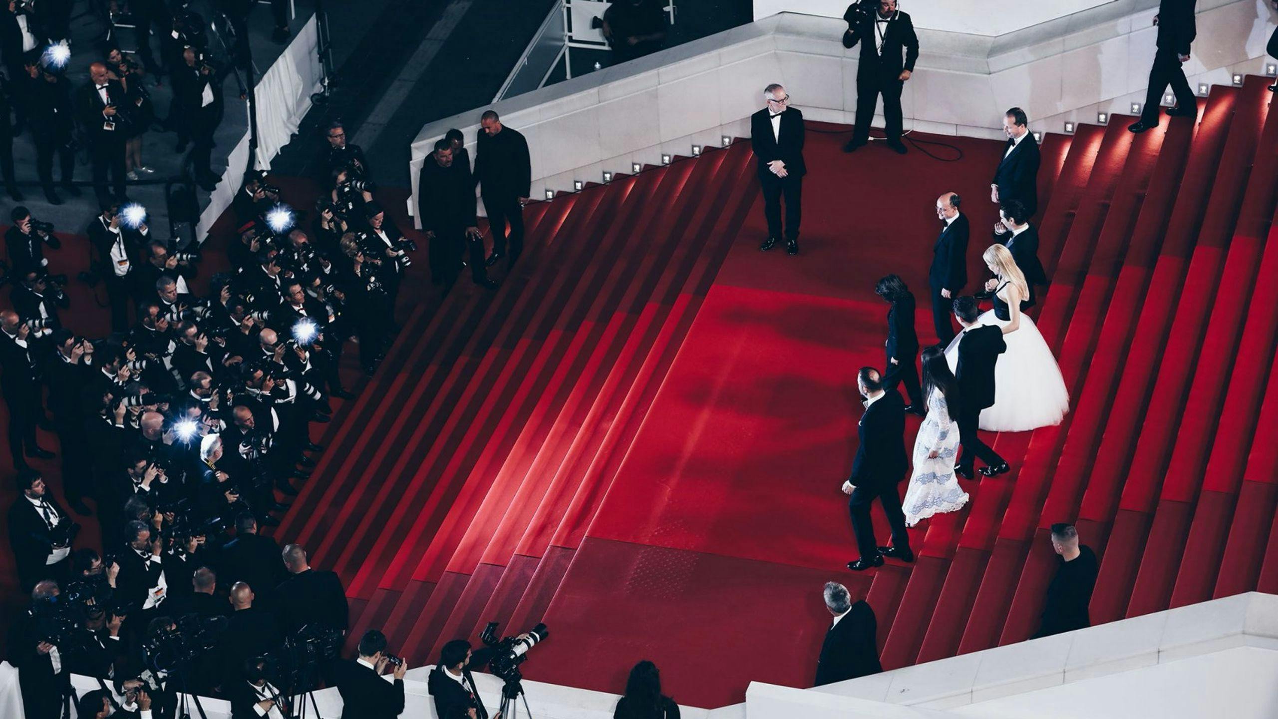 Imagen de la alfombra roja del Festival de Cannes.