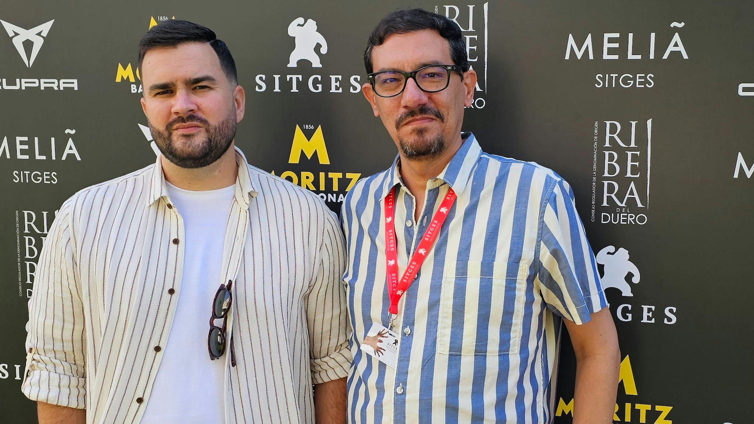 Rafa Taboada y Álex Flórez, dos de los productores de la serie 'Romancero', en el Festival de Sitges