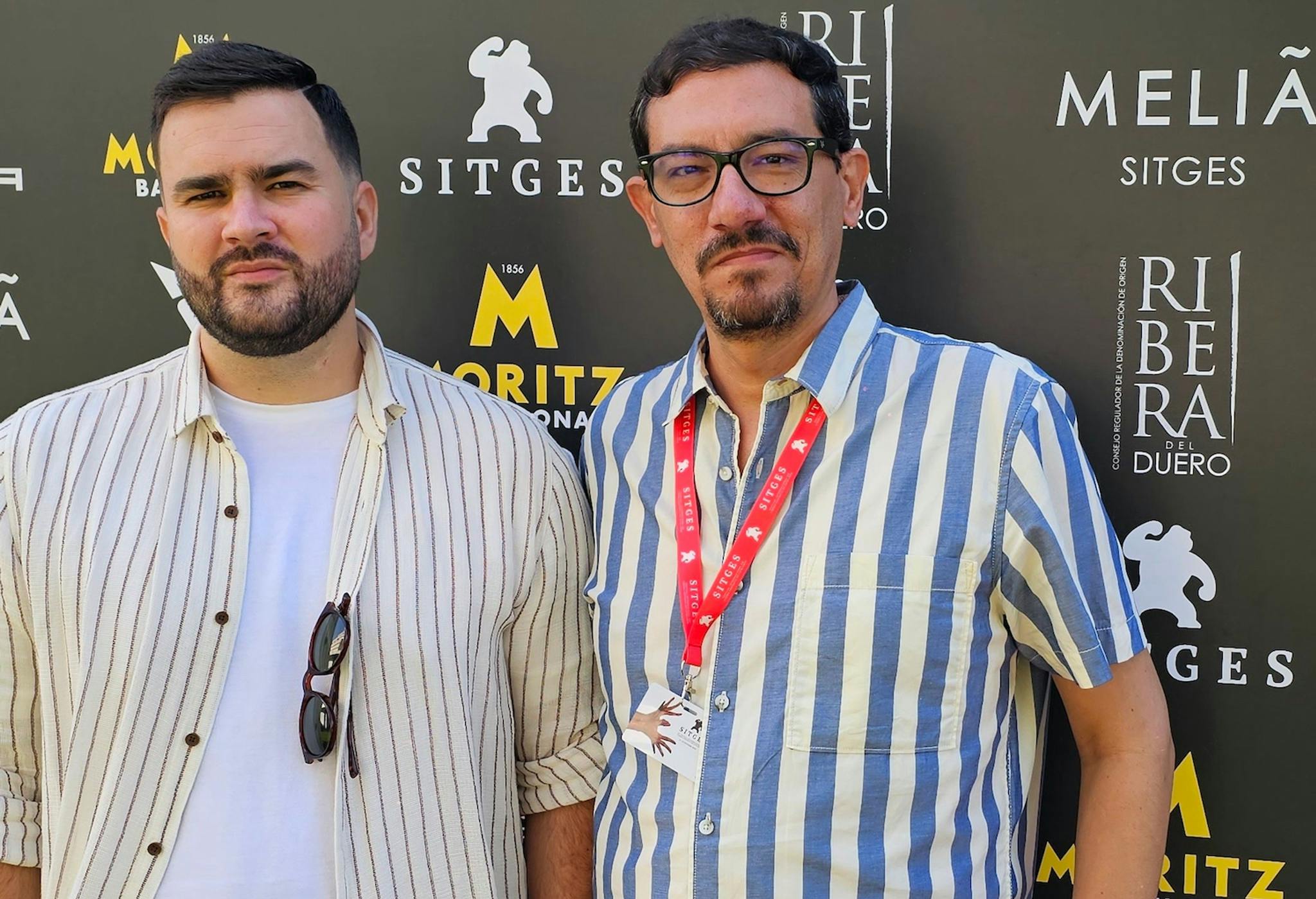 Rafa Taboada y Álex Flórez, dos de los productores de la serie 'Romancero', en el Festival de Sitges