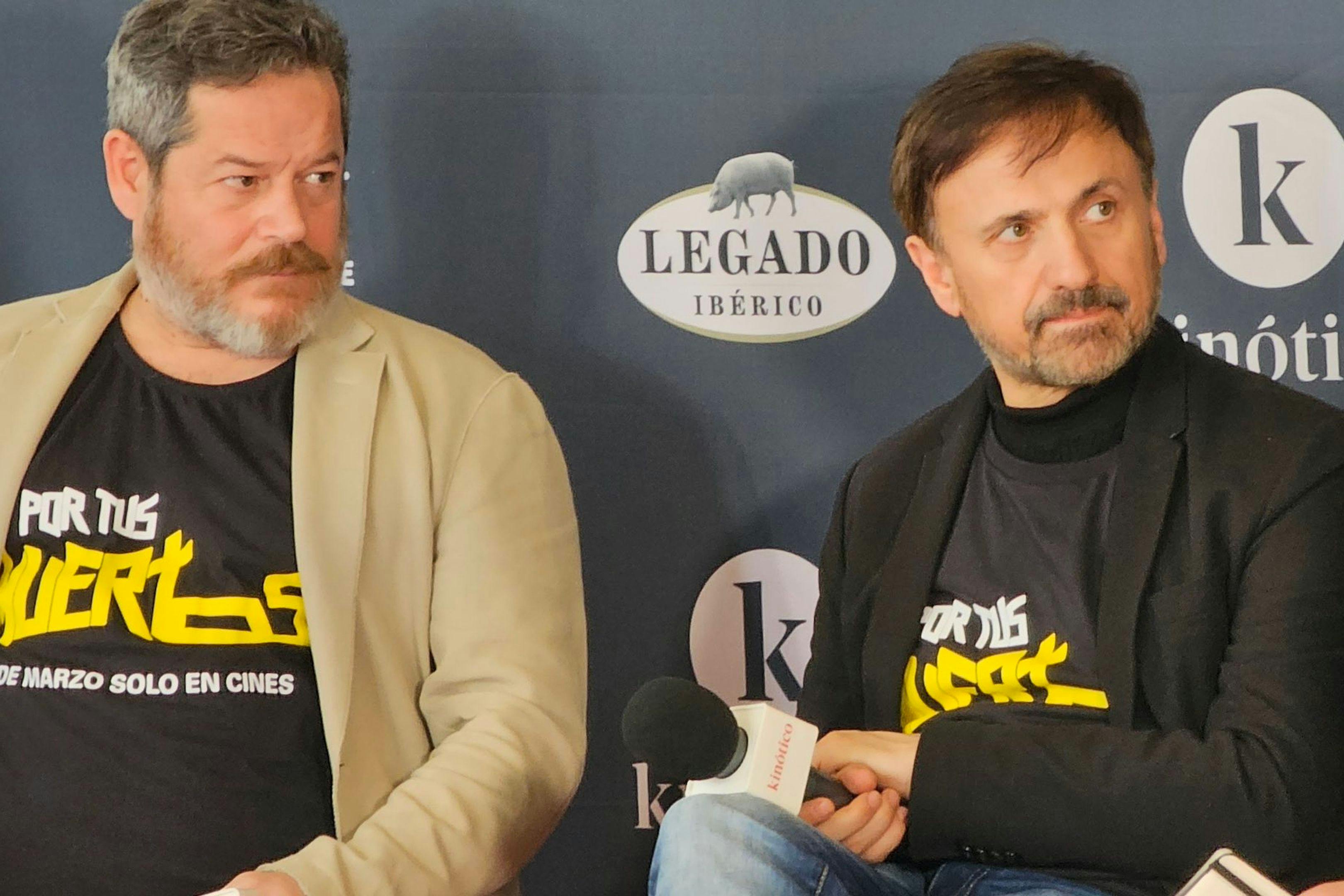 Jorge Sanz y José Mota son dos de los protagonistas de 'Por tus muertos', presentada en Málaga fuera de concurso