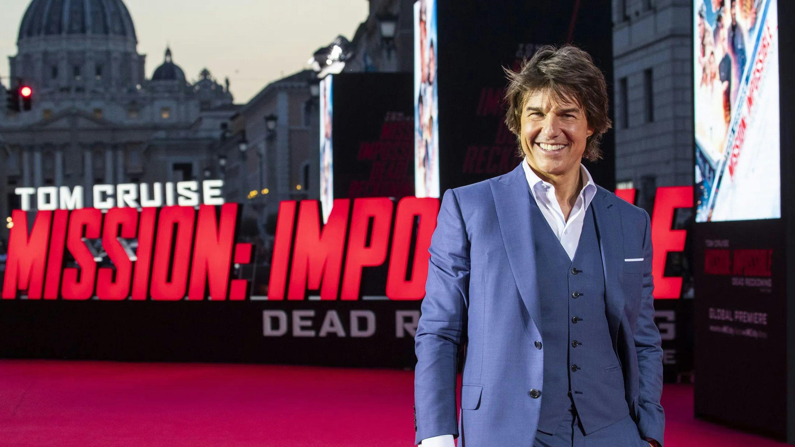 Tom Cruise durante la premiere en Roma de 'Misión Imposible: Sentencia Mortal Parte 1'