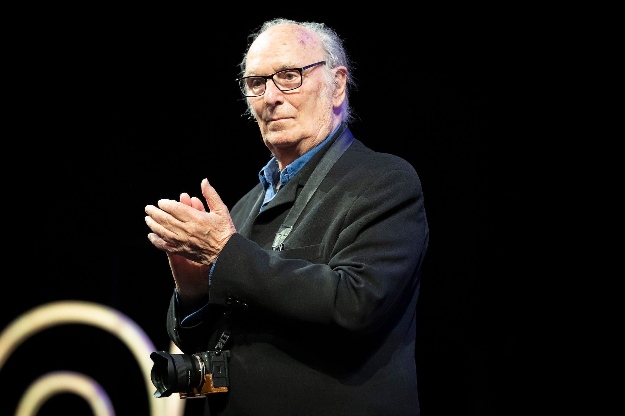 El director Carlos Saura, durante el homenaje recibido en el 25 Festival de Málaga en 2022