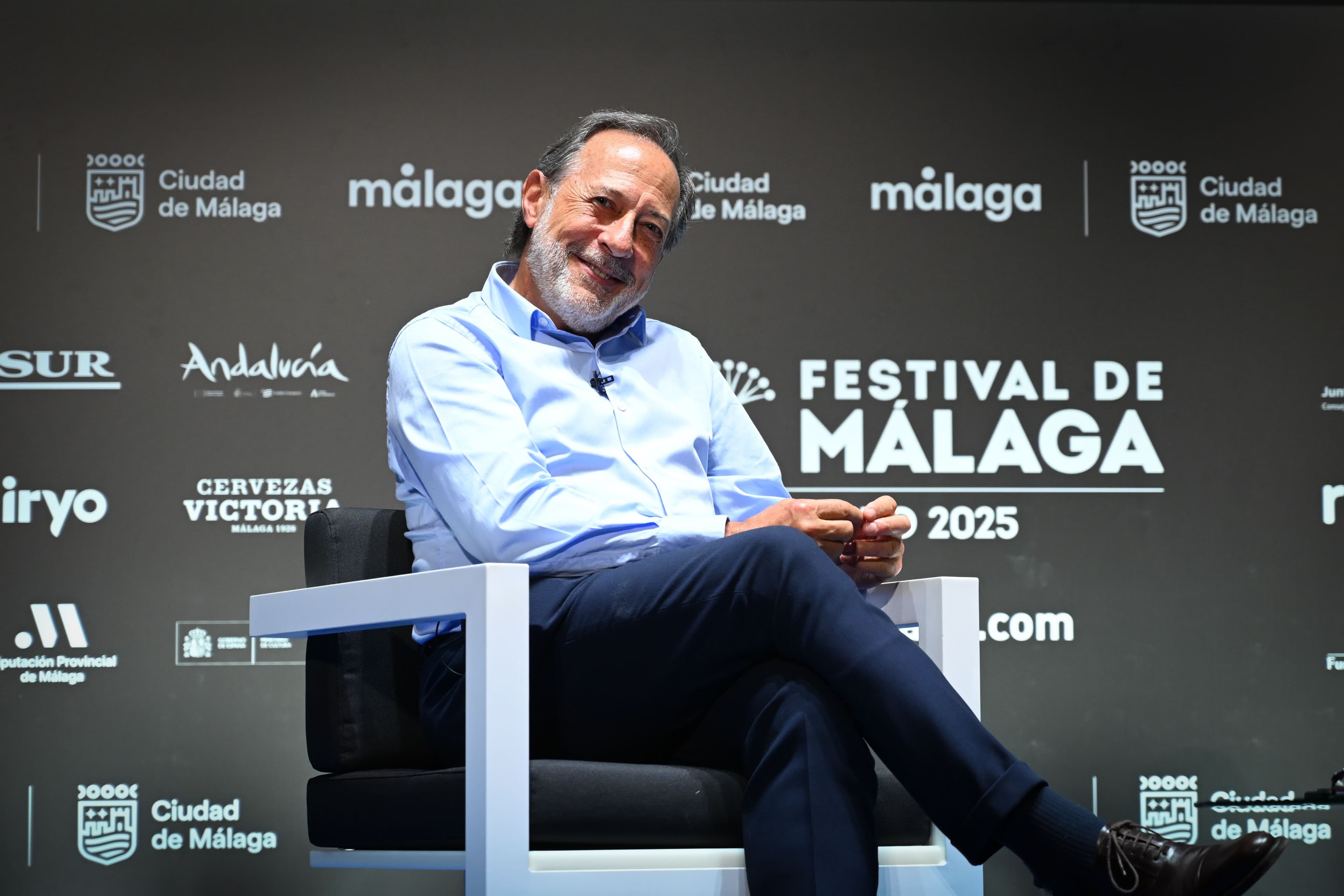 El actor Guillermo Francella durante un homenaje en el Festival de Málaga de 2025