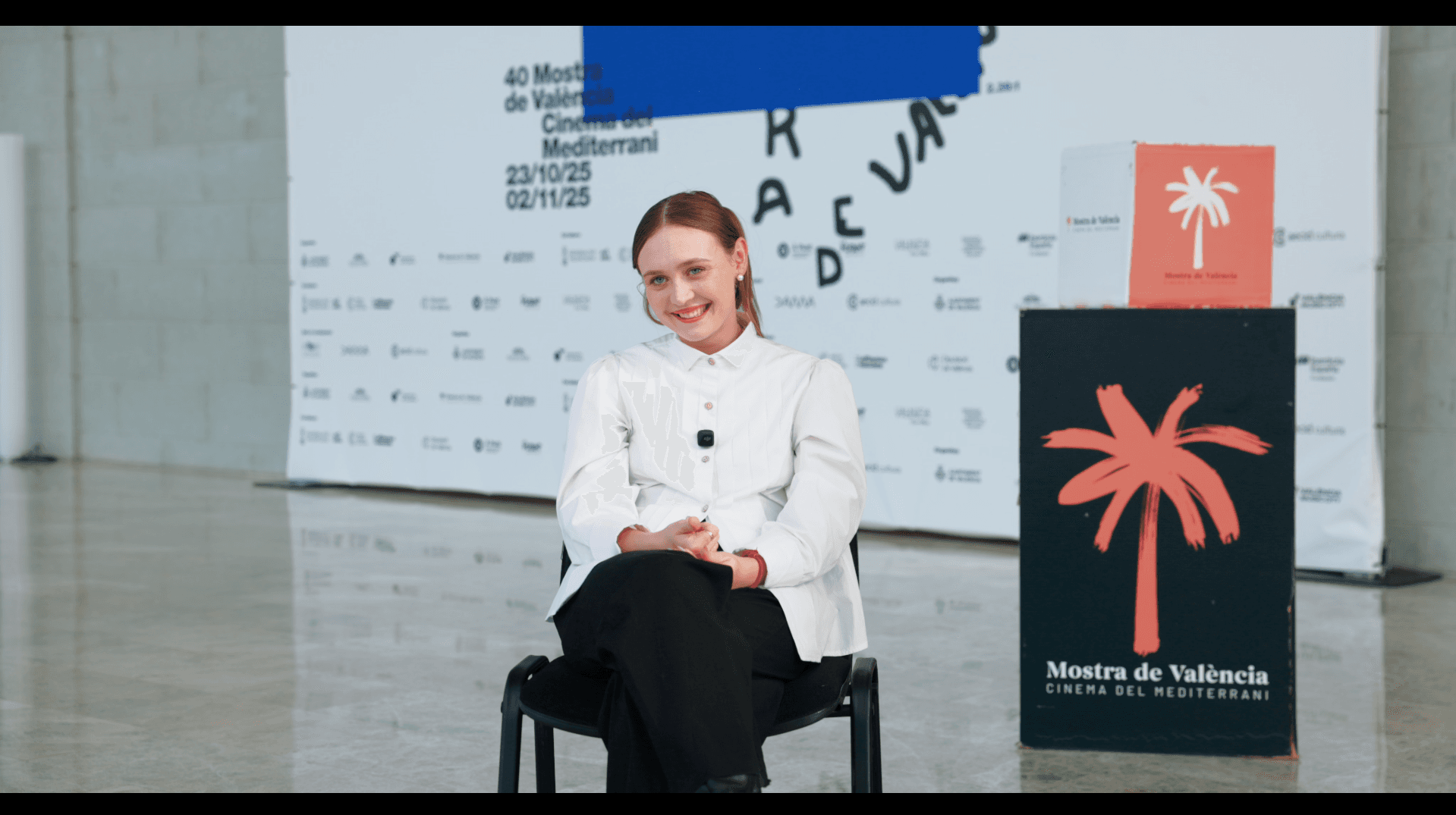 Claud Hernández en su entrevista con Kinótico en la Mostra de València 2025