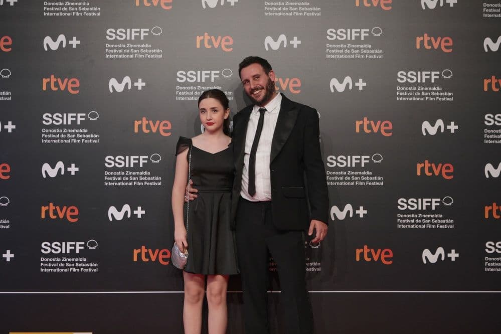 Diego Lerman y Renata Lerman, la ganadora de la Concha de Plata por 'El suplente'.