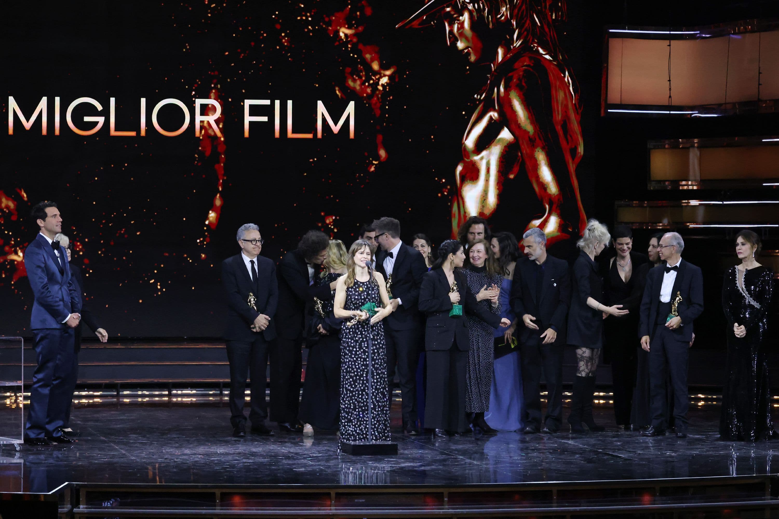 El equipo de la película 'Vermiglio', de Maura Delpero, recibe el premio David di Donatello a Mejor Película