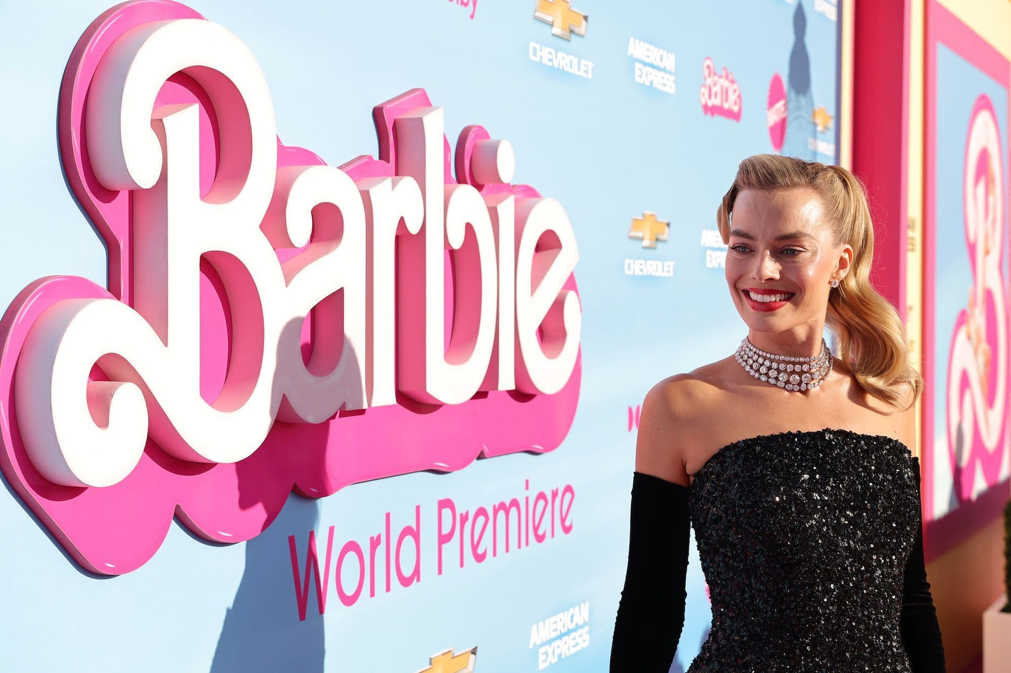La actriz Margot Robbie, en la premiere mundial de la película 'Barbie' celebrada en Los Ángeles