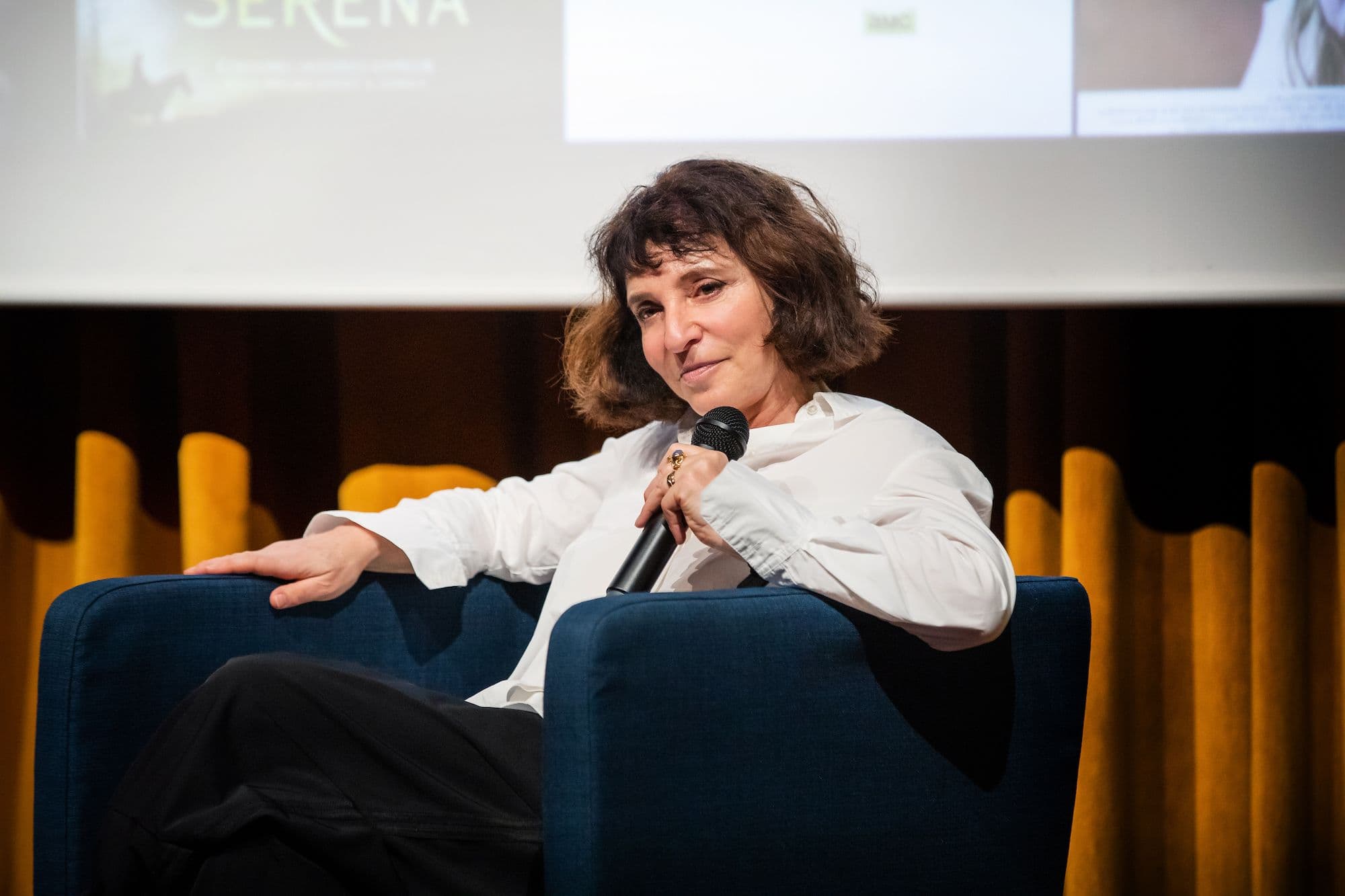 La ganadora del Oscar Susanne Bier habla con el público en el Evolution Mallorca International Film Festival