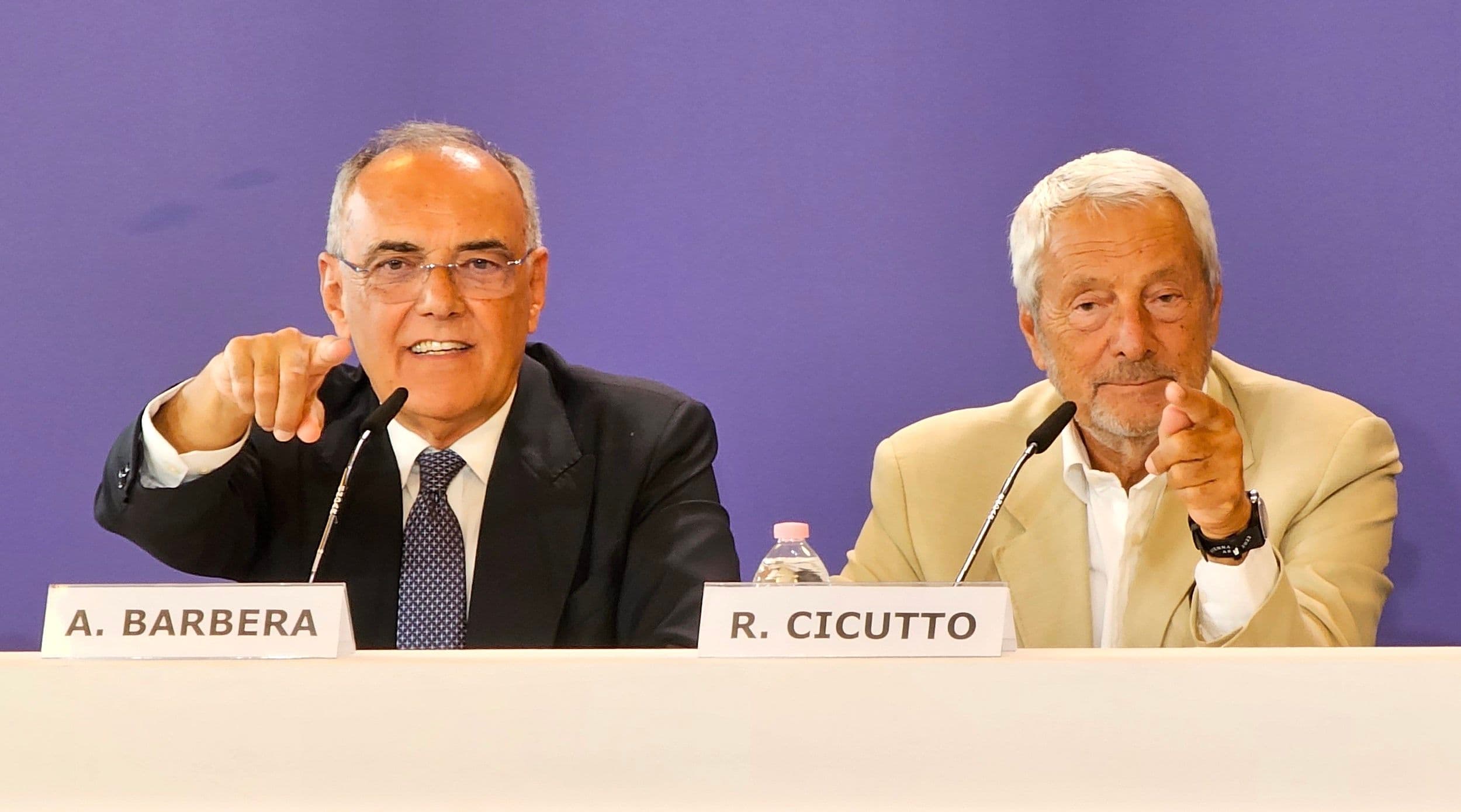 Alberto Barbera, director artístico de la Mostra de Venecia, y Roberto Cicutto, presidente de la Biennale