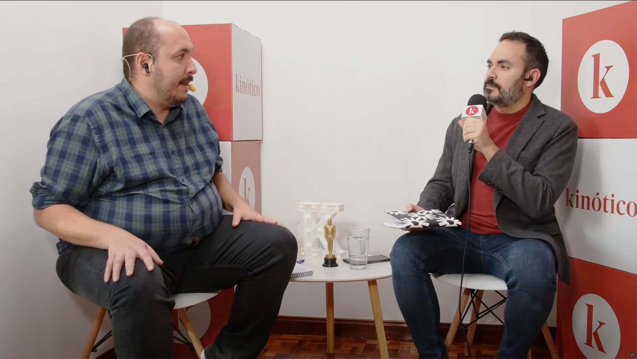 Fotografía de la retransmisión de las nominaciones de los Oscar 2024 con David Martos y Dani Mantilla