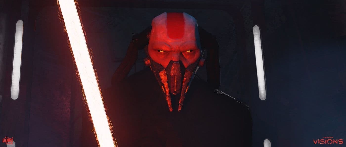 Fotograma de 'Sith', corto de Rodrigo Blaas para la segunda temporada de 'Star Wars Visions'.
