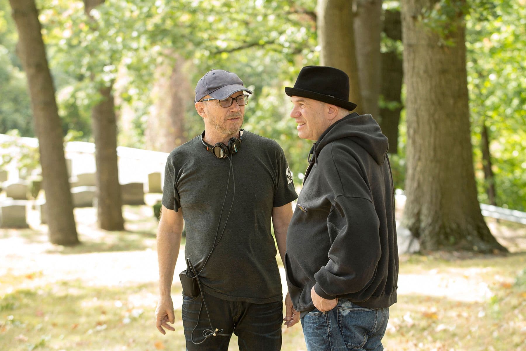 Paul Haggis y David Simon en el rodaje de 'Show me a hero'