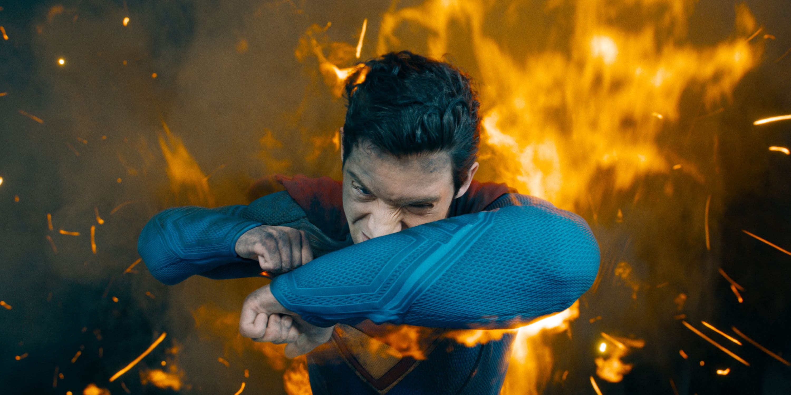 David Corenswet en un fotograma de la película 'Superman'